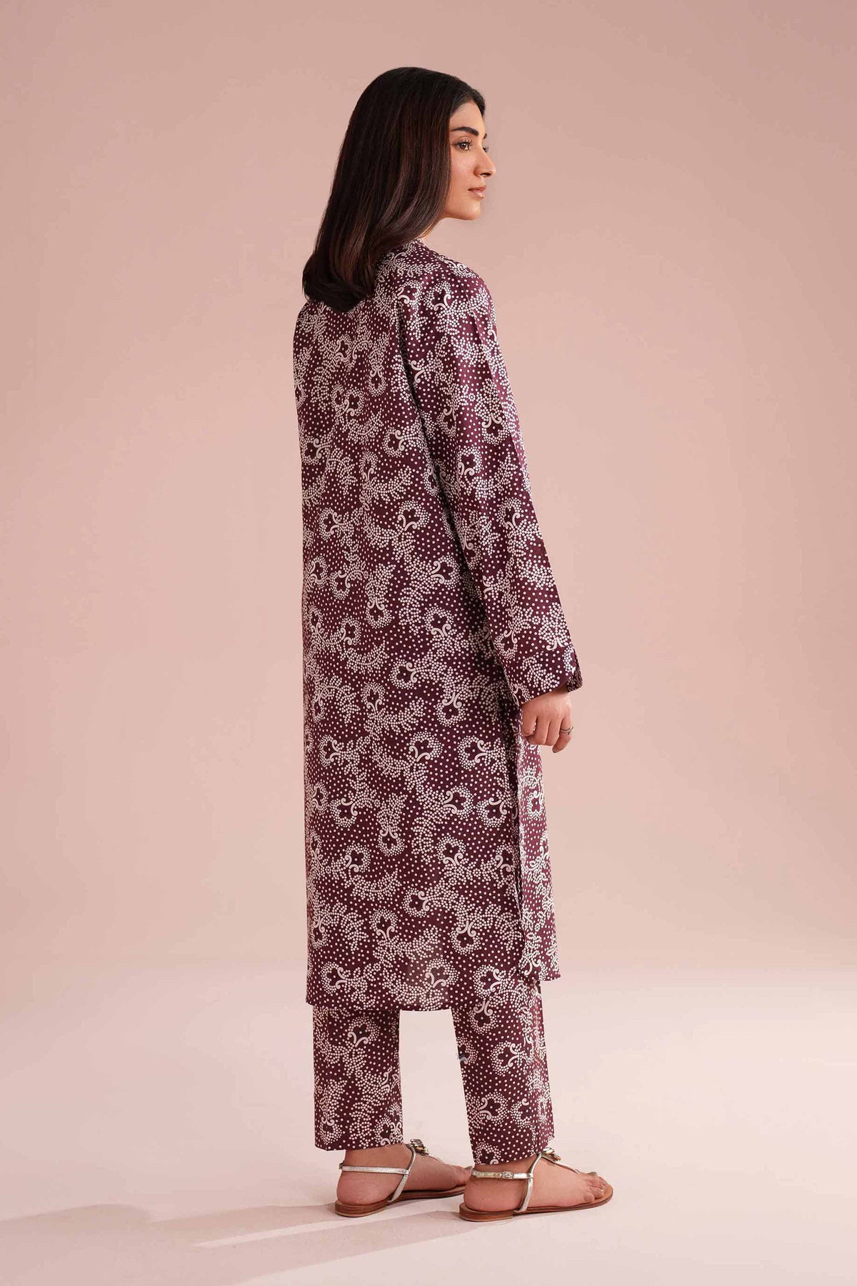 2 Piece - Printed Suit - PE26-180 Red Cambric 2PC Printed Nishat Australia