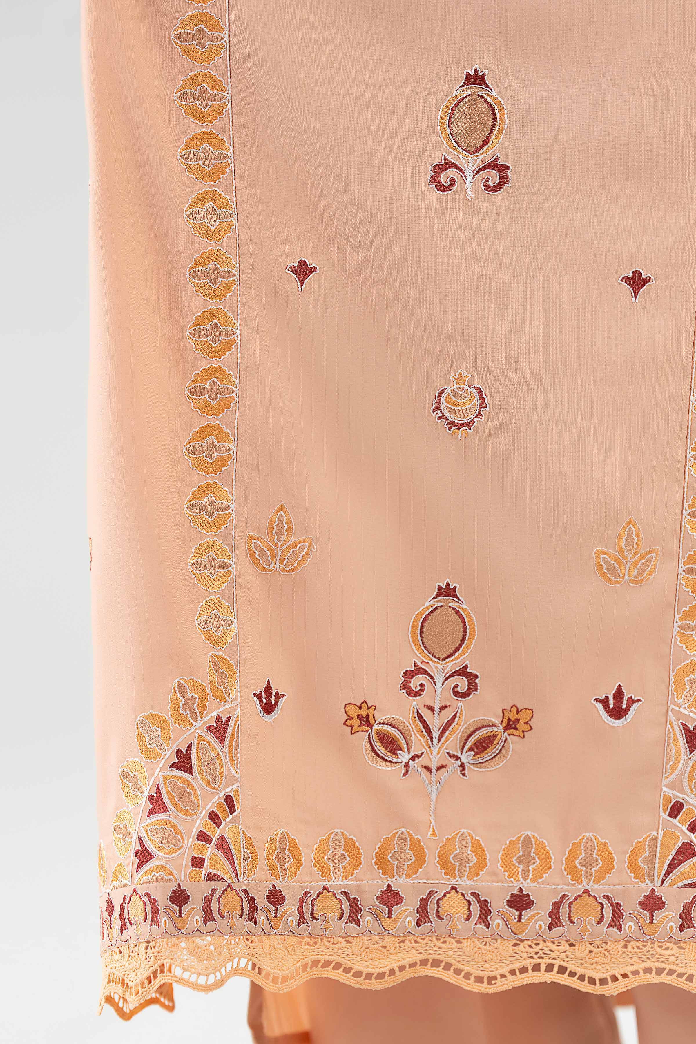 3 Piece - Printed Embroidered Suit - PE26-303 Beige Linen 3PC Embroidered Nishat Australia