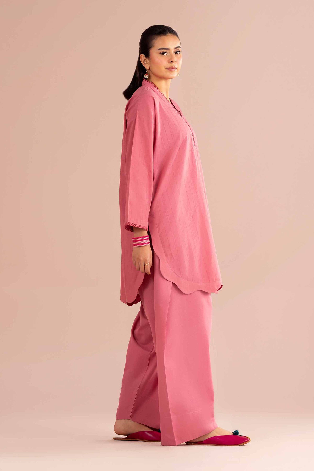 2 Piece - Solid Suit - PE26-36 Pink Dobby 2PC Solids Nishat Australia