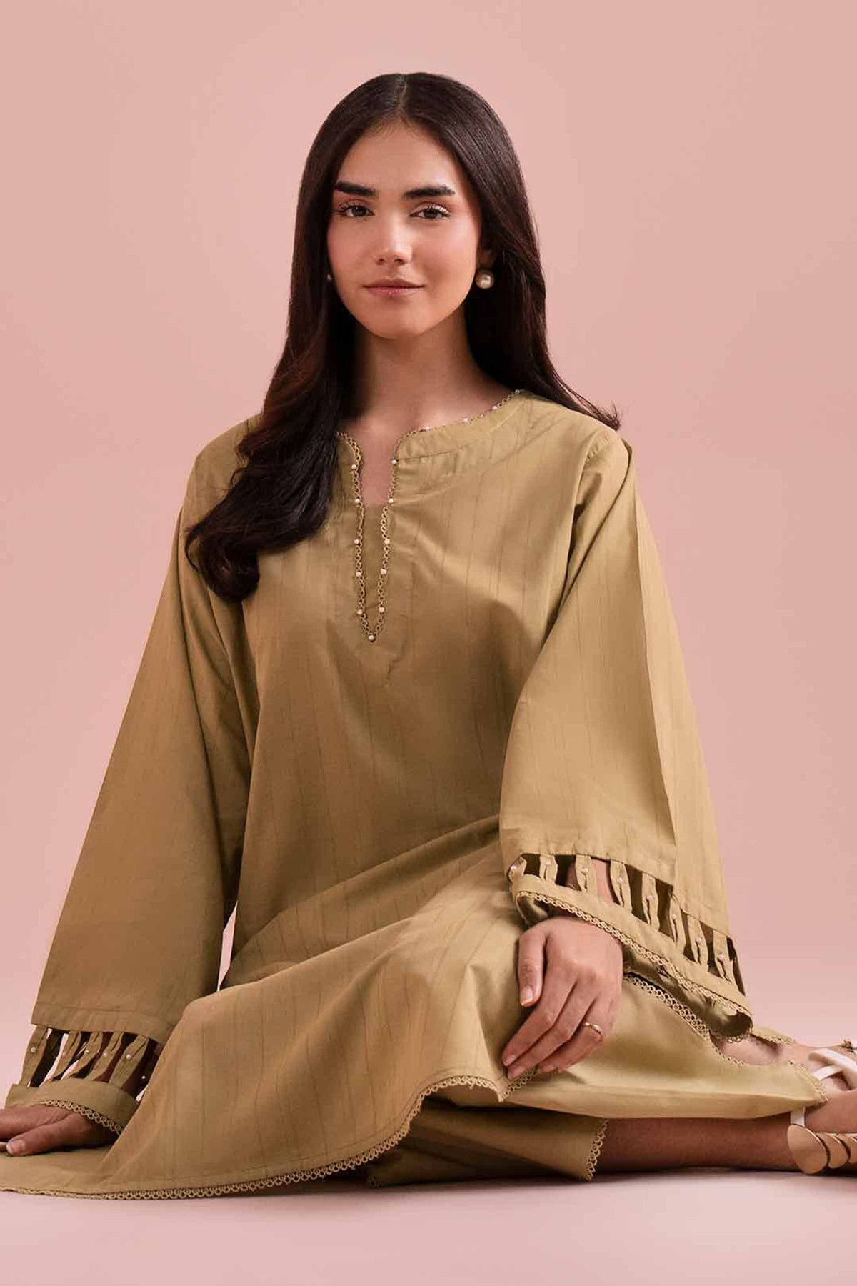 2 Piece - Solid Suit - PE26-37 Green Dobby 2PC Solids Nishat Australia