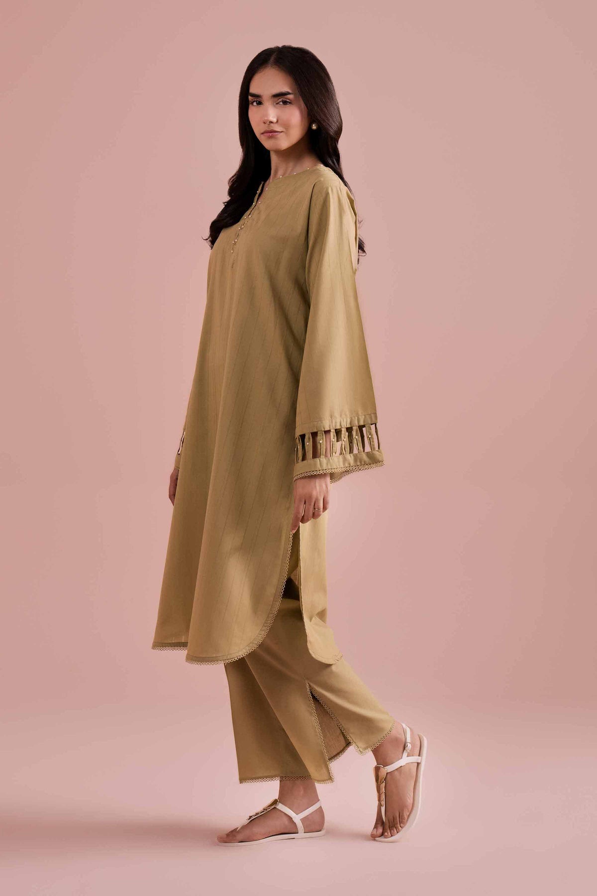 2 Piece - Solid Suit - PE26-37 Green Dobby 2PC Solids Nishat Australia