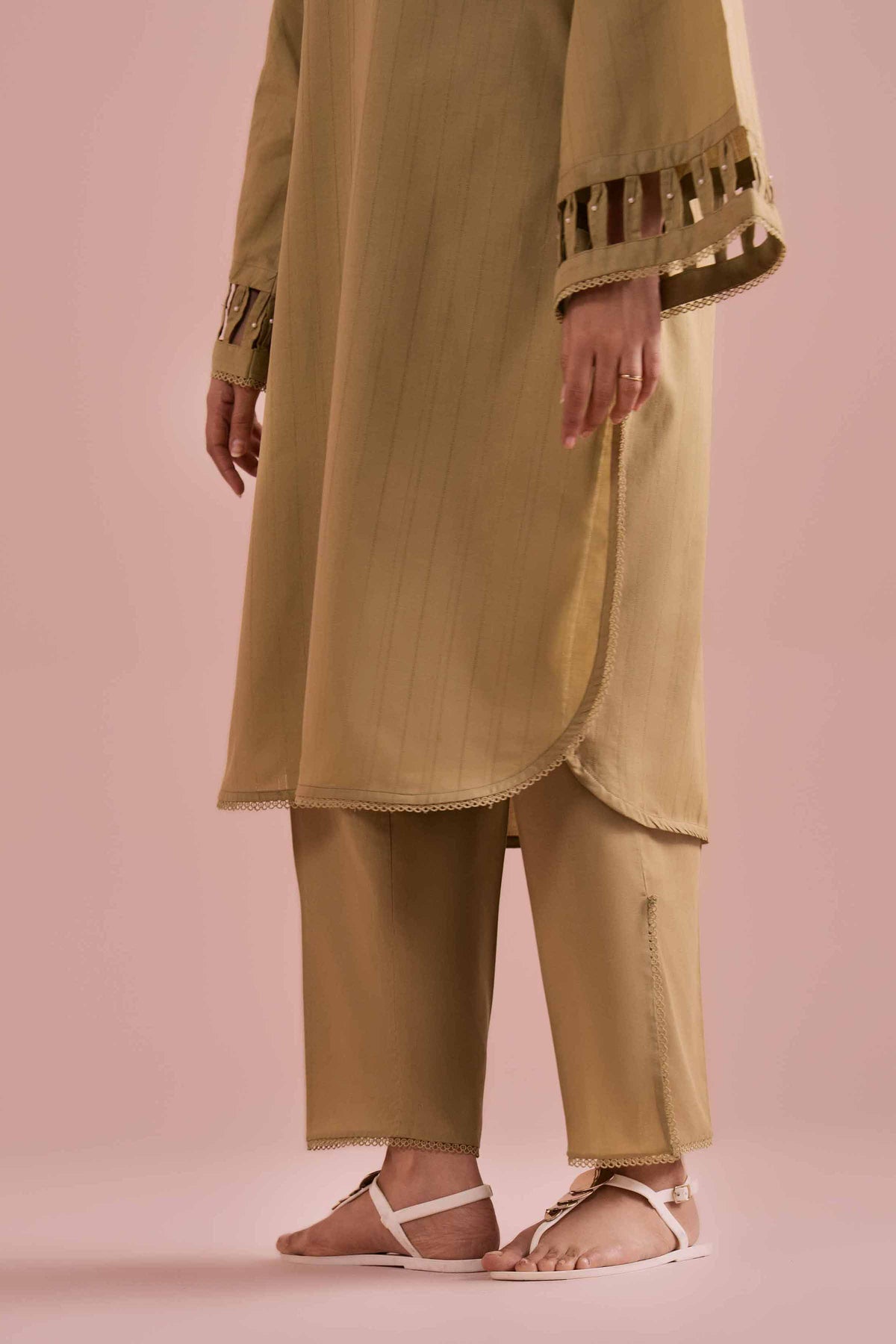2 Piece - Solid Suit - PE26-37 Green Dobby 2PC Solids Nishat Australia