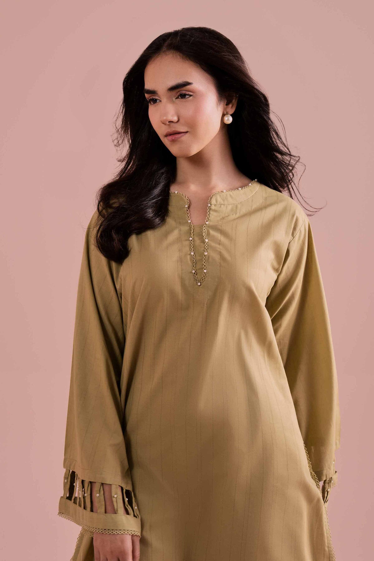 2 Piece - Solid Suit - PE26-37 Green Dobby 2PC Solids Nishat Australia