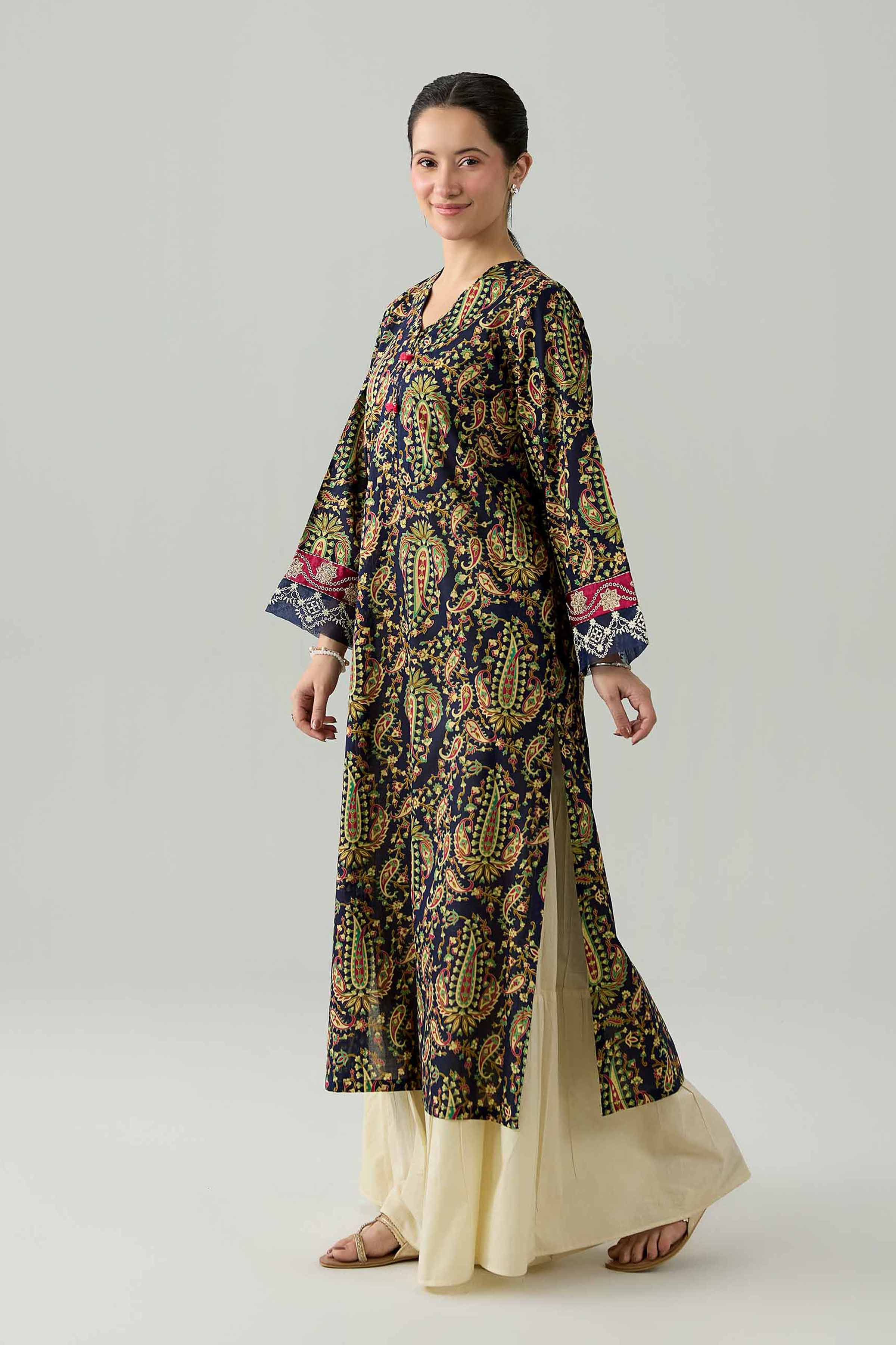 Printed Embroidered Shirt - PE26-373 Multi Lawn 1PC Embroidered Nishat Australia