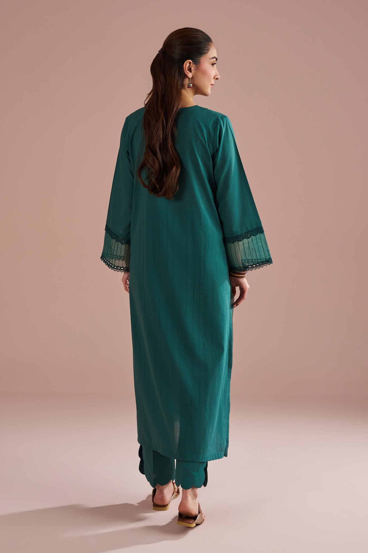 2 Piece - Solid Suit - PE26-38 Green Dobby 2PC Solids Nishat Australia