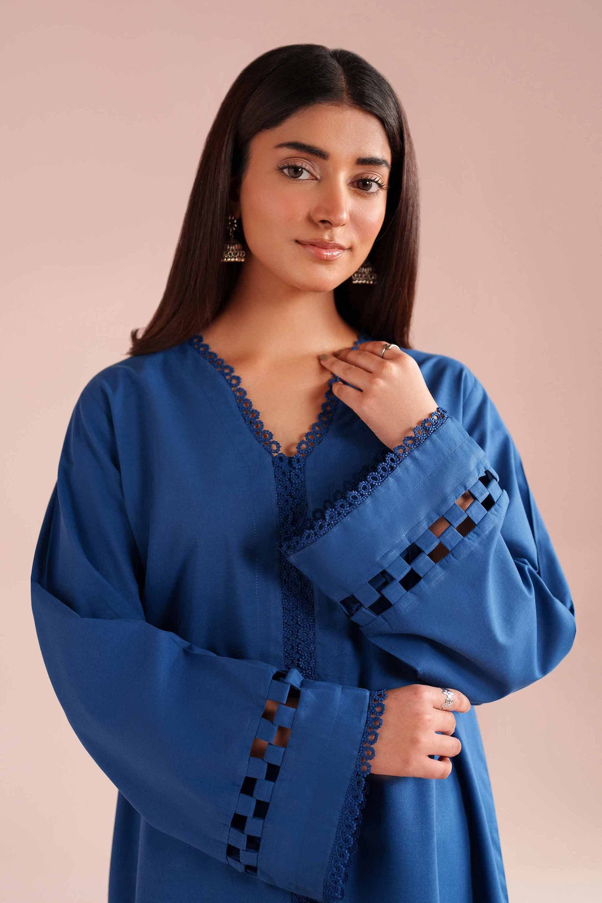 2 Piece - Solid Suit - PE26-41 Blue Cambric 2PC Solids Nishat Australia