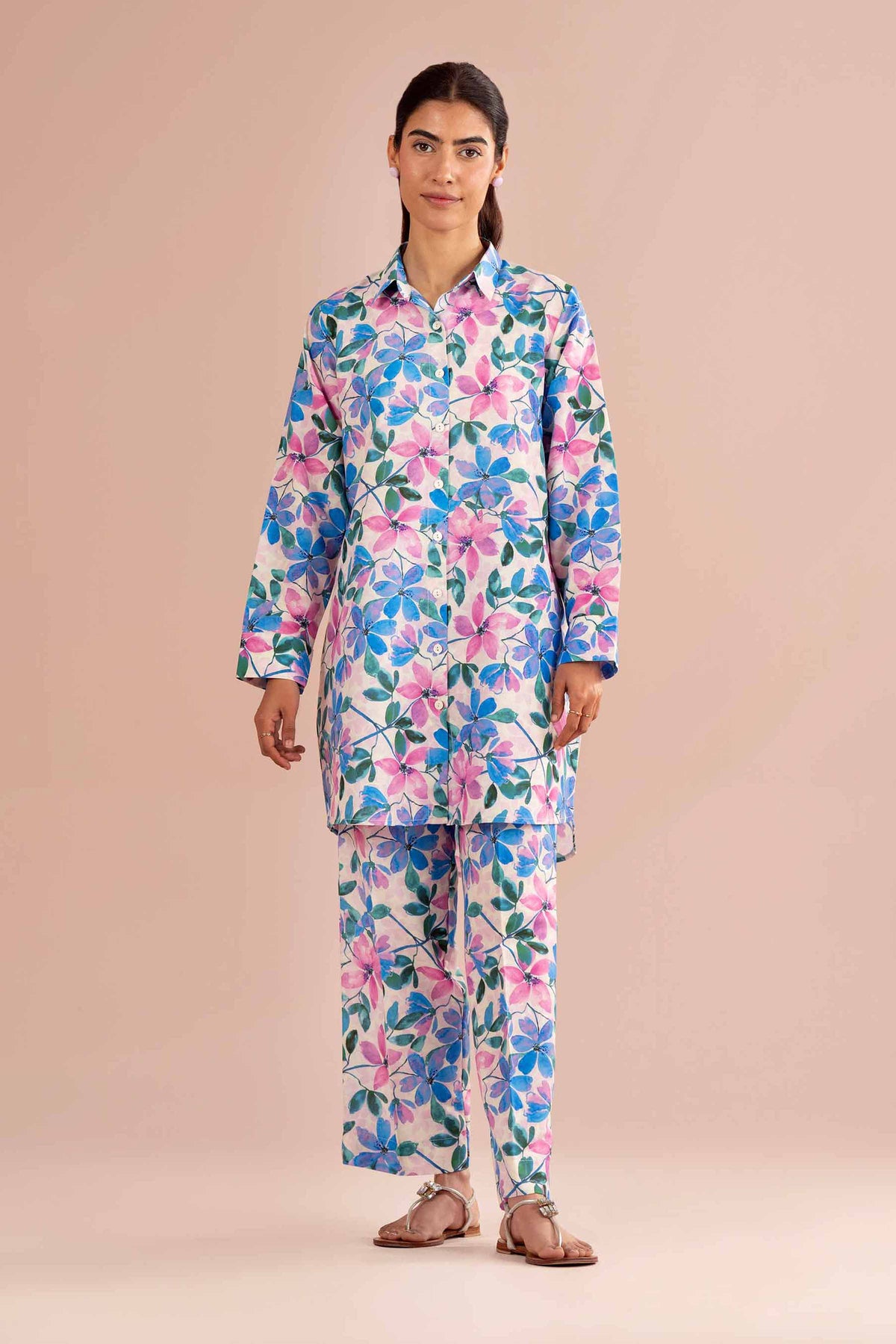 2 Piece - Printed Suit - PE26-418 Pink Lawn 2PC Printed Nishat Australia