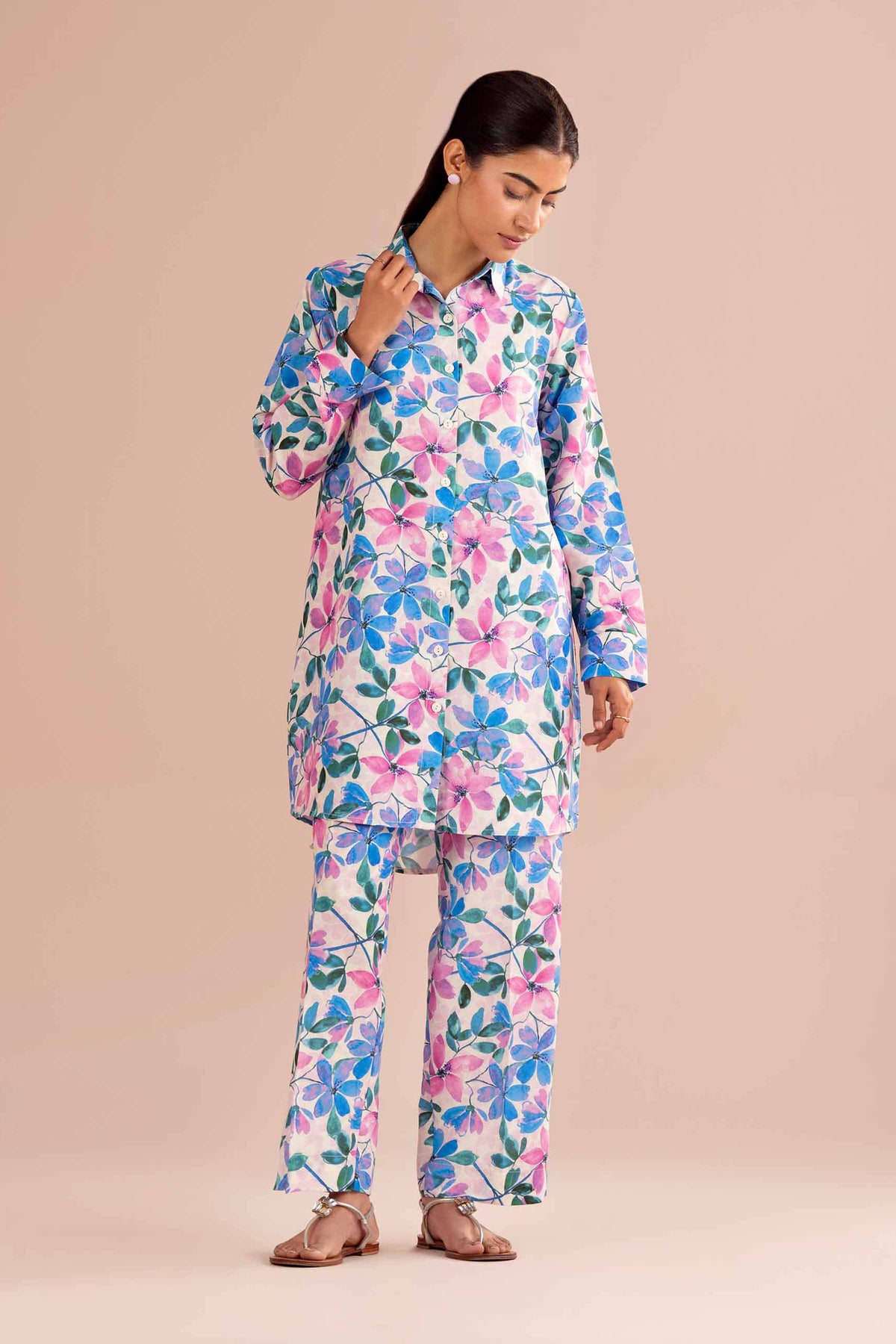 2 Piece - Printed Suit - PE26-418 Pink Lawn 2PC Printed Nishat Australia