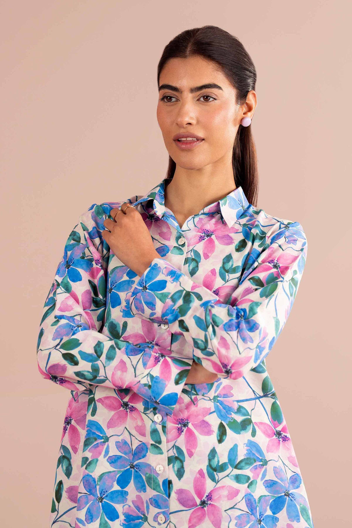 2 Piece - Printed Suit - PE26-418 Pink Lawn 2PC Printed Nishat Australia