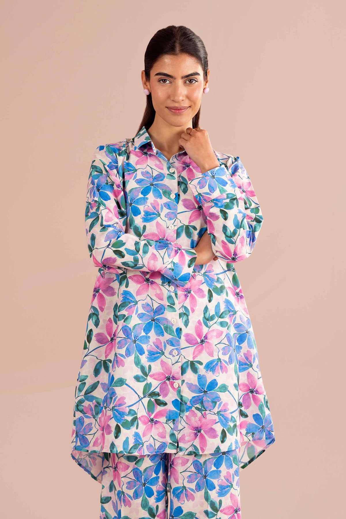 2 Piece - Printed Suit - PE26-418 Pink Lawn 2PC Printed Nishat Australia