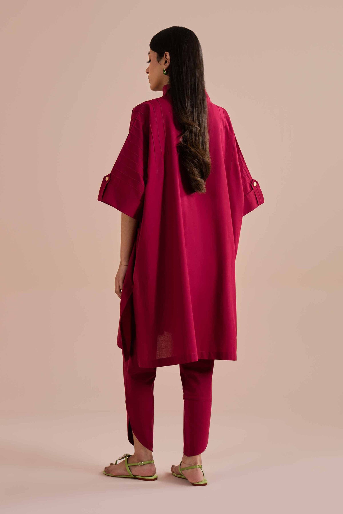2 Piece - Solid Suit - PE26-42 Red Yarn Dyed 2PC Solids Nishat Australia