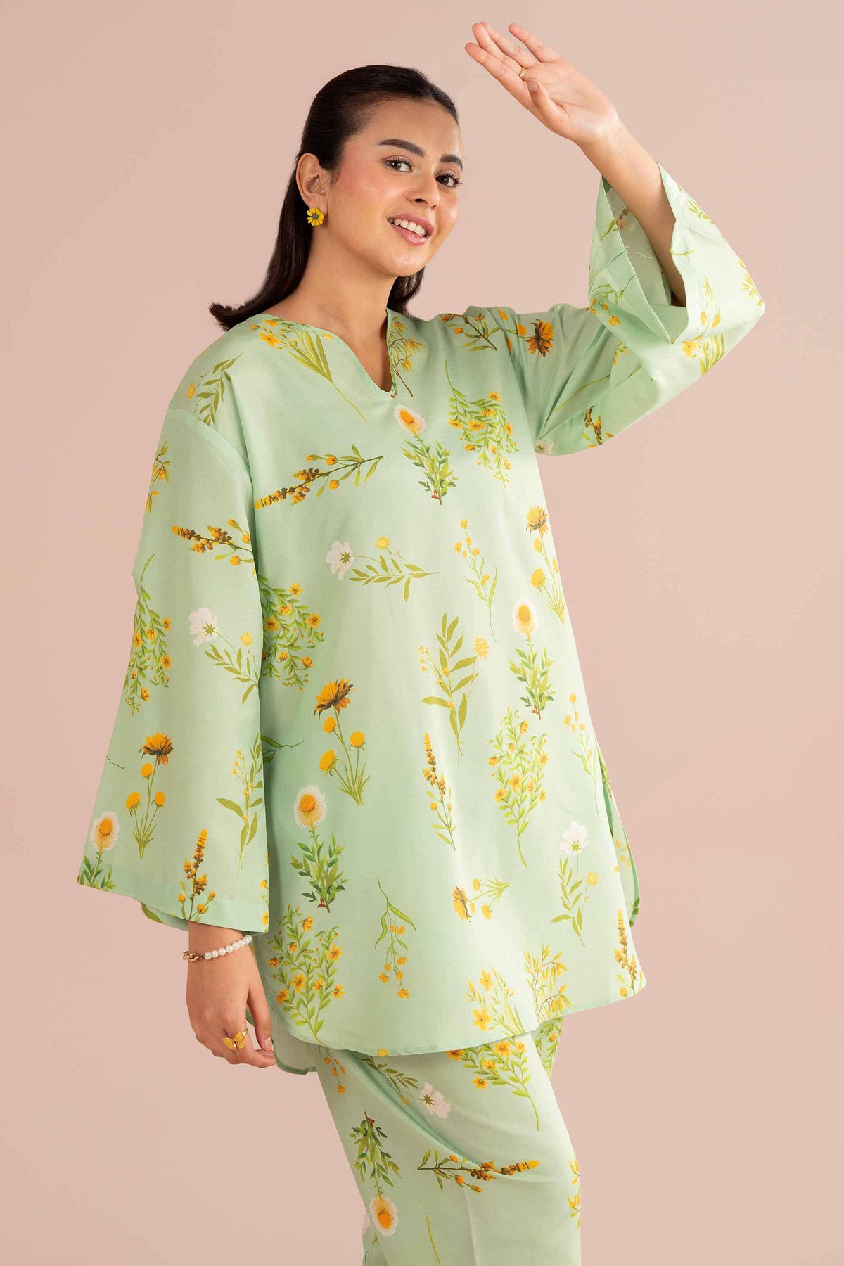 2 Piece - Printed Suit - PE26-422 Green Lawn 2PC Printed Nishat Australia