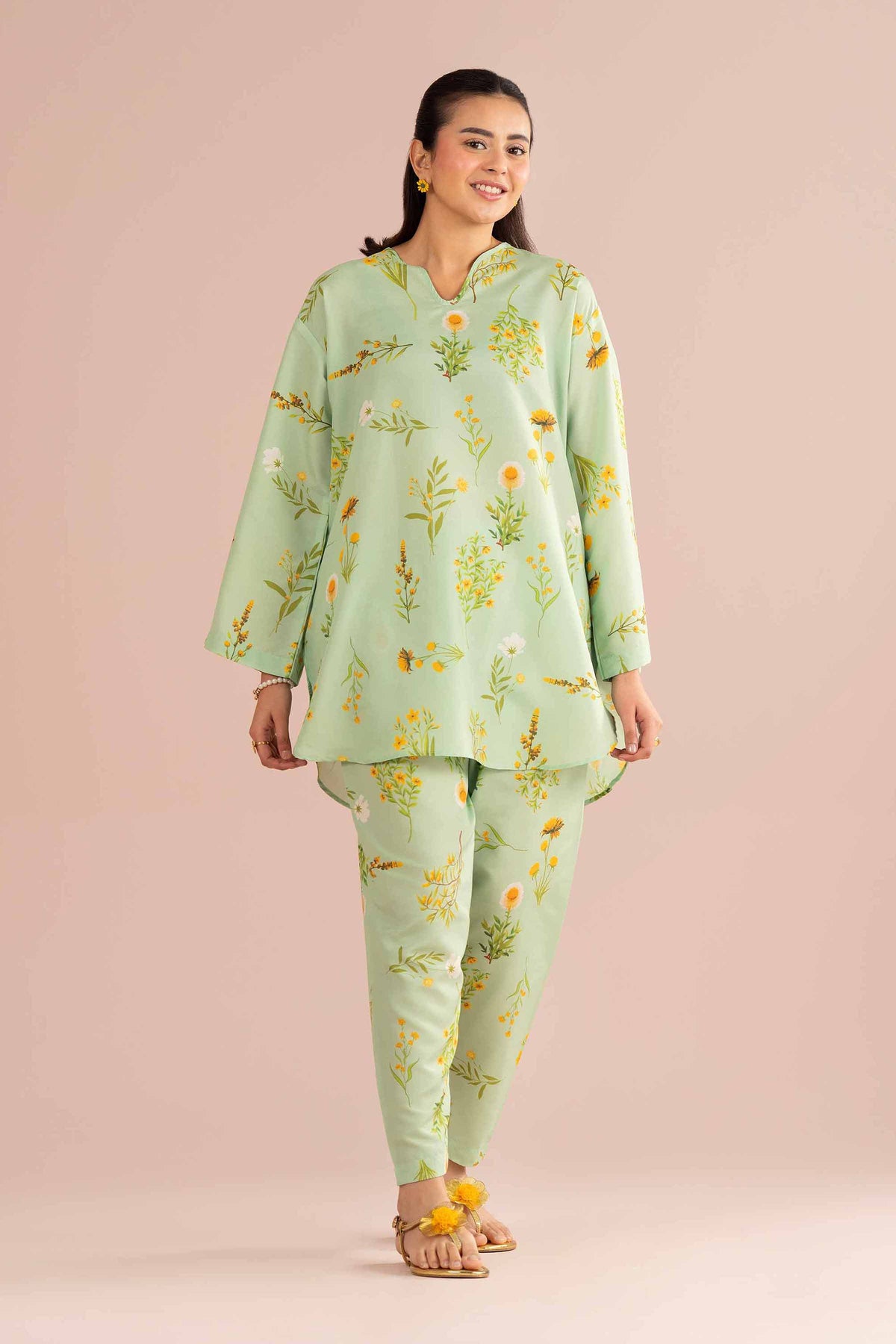 2 Piece - Printed Suit - PE26-422 Green Lawn 2PC Printed Nishat Australia