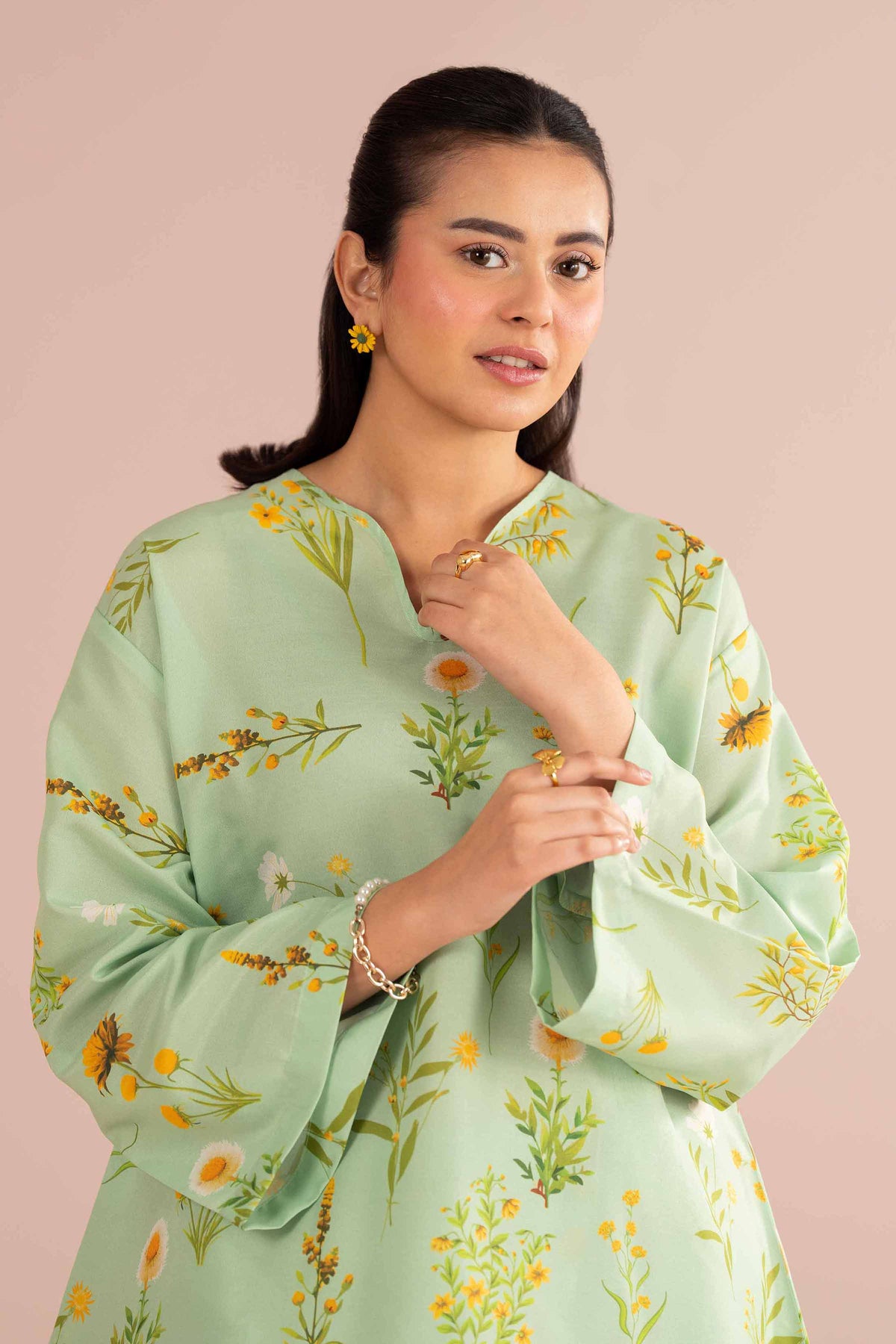 2 Piece - Printed Suit - PE26-422 Green Lawn 2PC Printed Nishat Australia