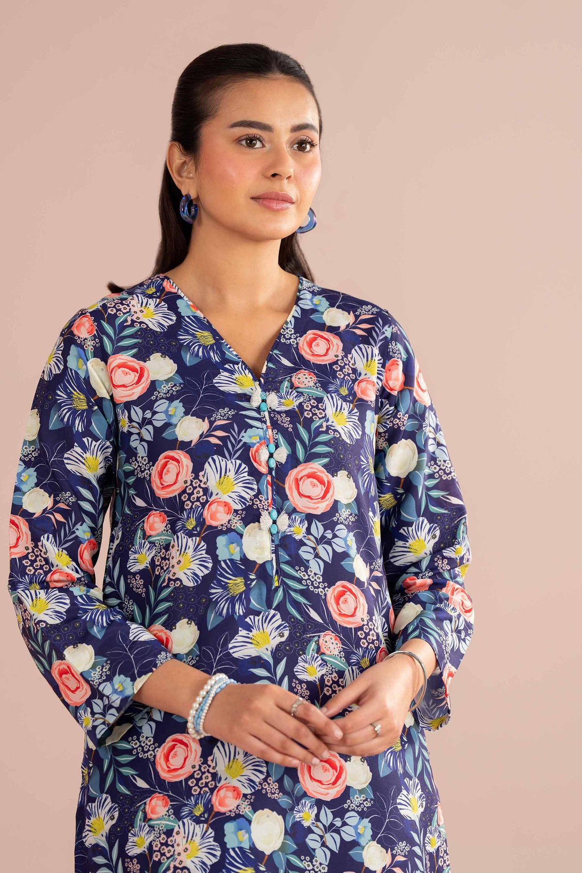 2 Piece - Printed Suit - PE26-424 Blue Lawn 2PC Printed Nishat Australia