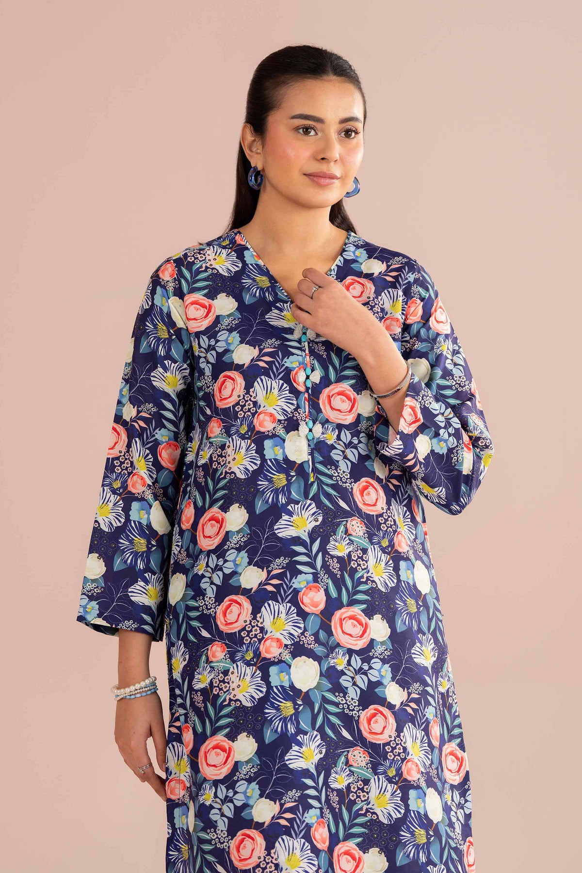 2 Piece - Printed Suit - PE26-424 Blue Lawn 2PC Printed Nishat Australia