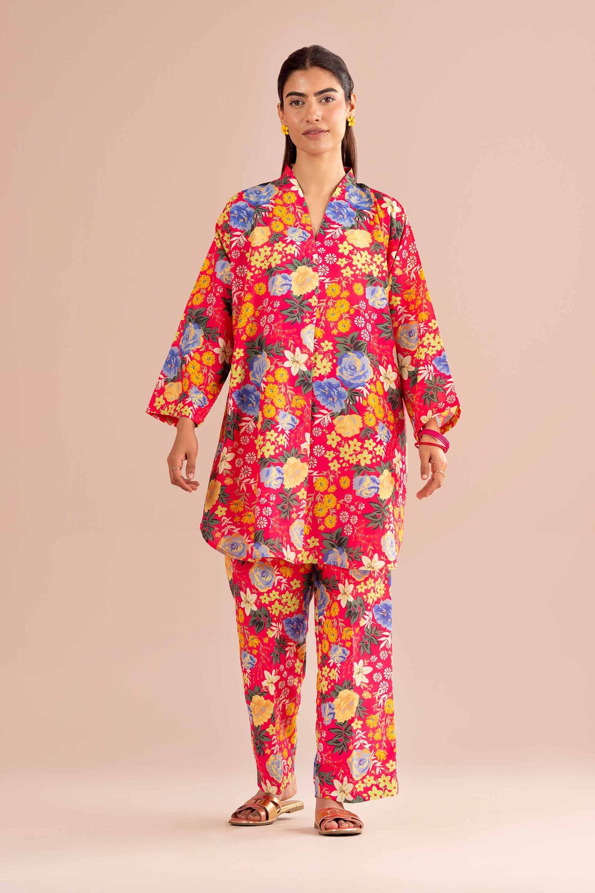 2 Piece - Printed Suit - PE26-426 Pink Lawn 2PC Printed Nishat Australia
