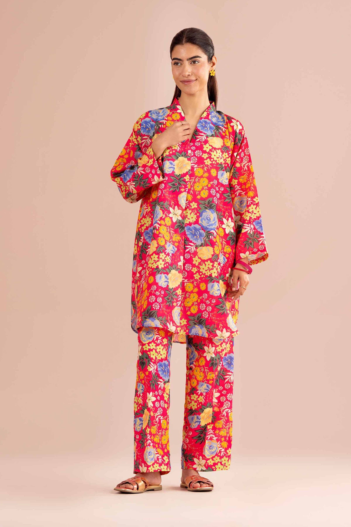 2 Piece - Printed Suit - PE26-426 Pink Lawn 2PC Printed Nishat Australia