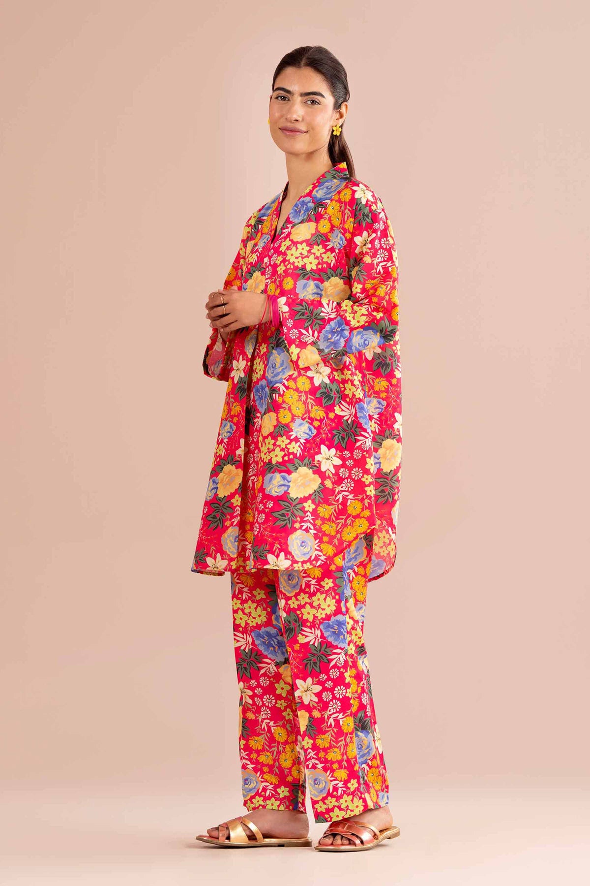2 Piece - Printed Suit - PE26-426 Pink Lawn 2PC Printed Nishat Australia