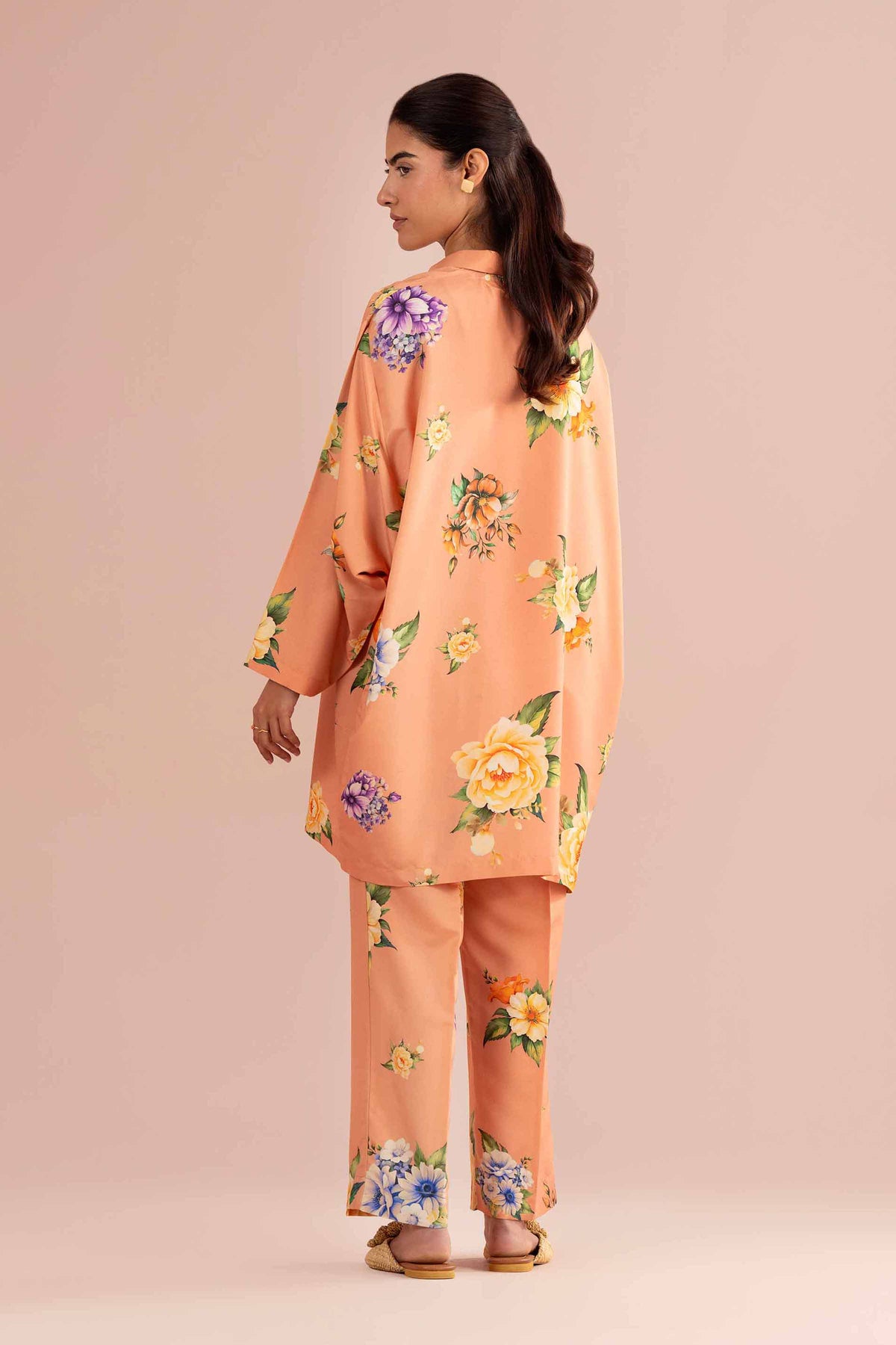 2 Piece - Printed Suit - PE26-429 Orange Lawn 2PC Printed Nishat Australia