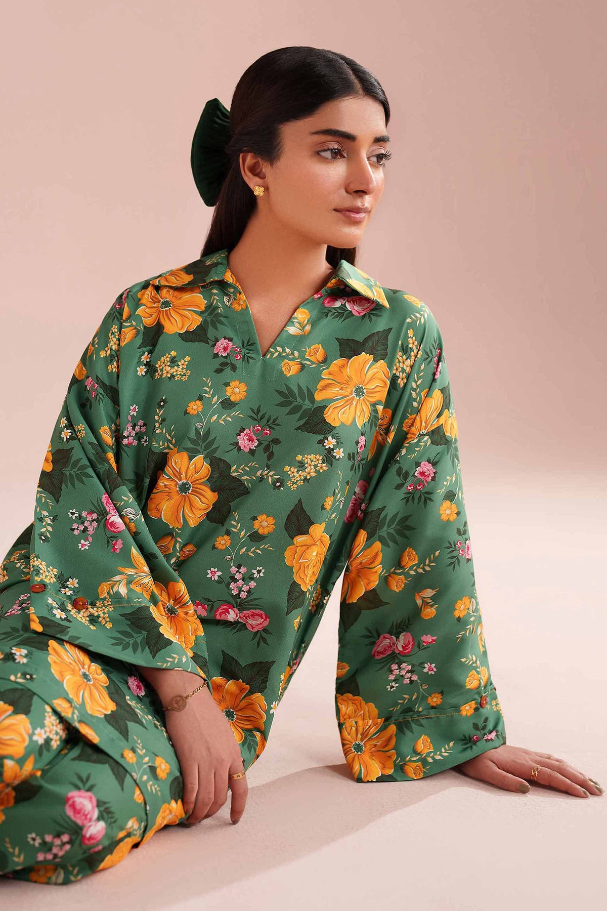 2 Piece - Printed Suit - PE26-431 Green Lawn 2PC Printed Nishat Australia