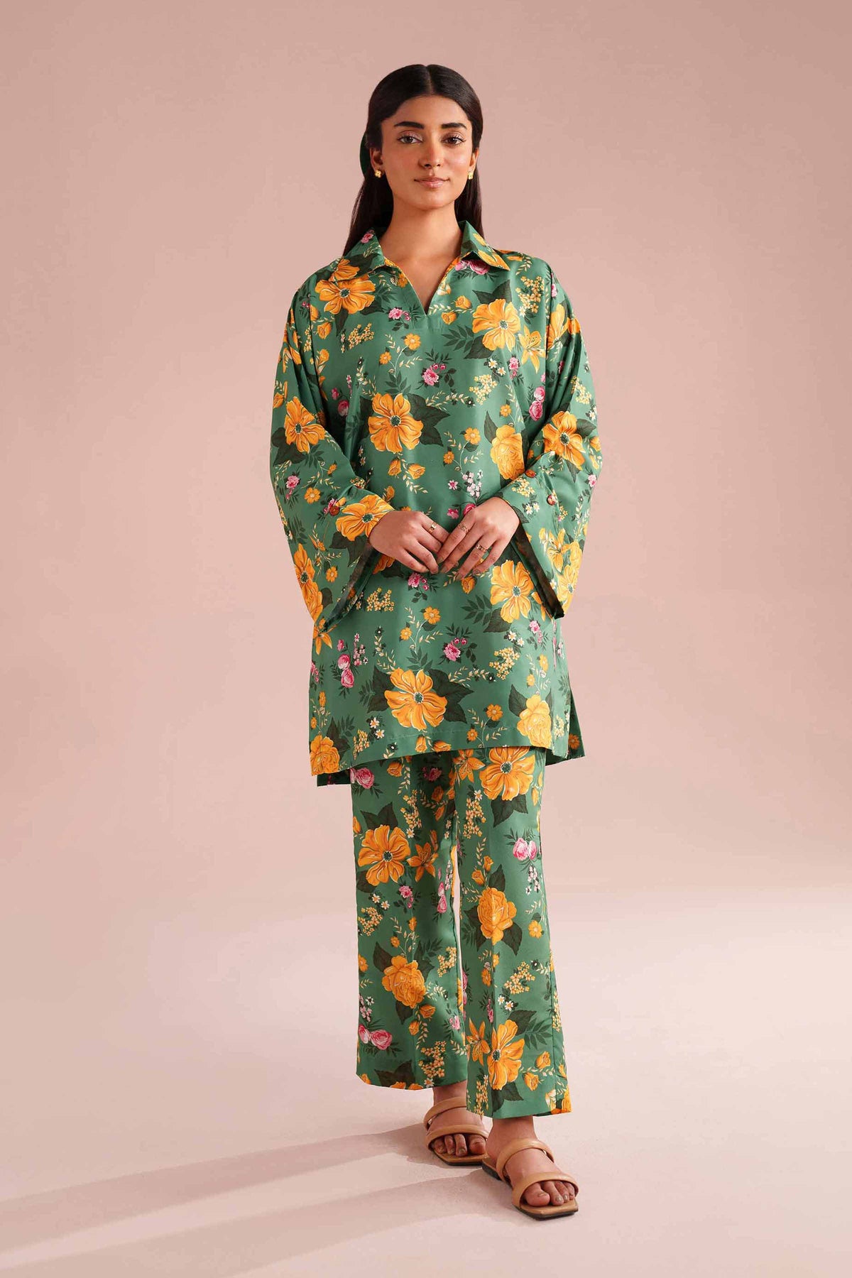 2 Piece - Printed Suit - PE26-431 Green Lawn 2PC Printed Nishat Australia