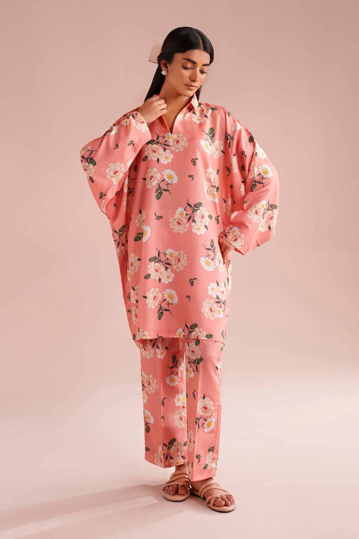 2 Piece - Printed Suit - PE26-432 Pink Lawn 2PC Printed Nishat Australia