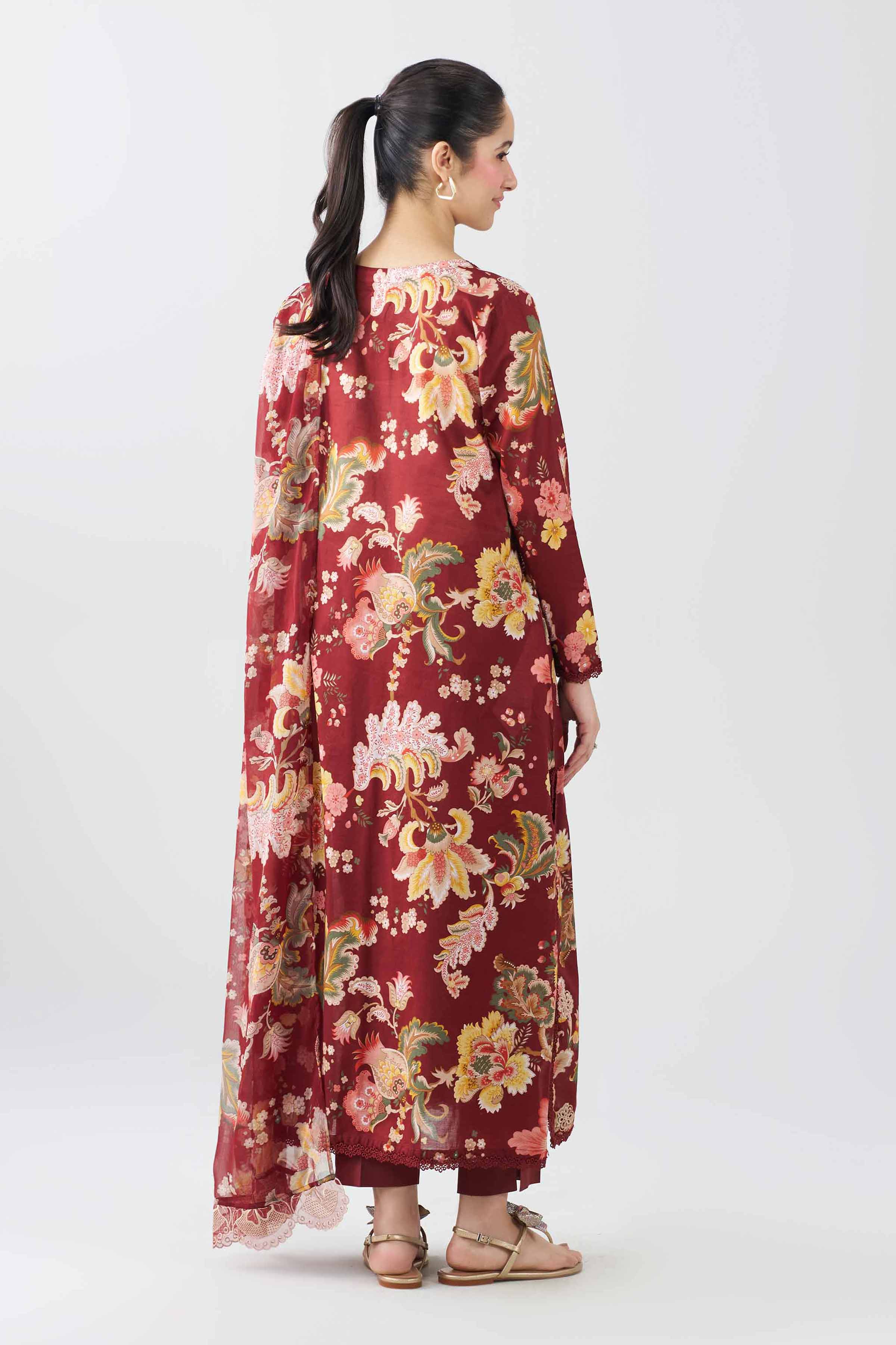 3 Piece - Printed Embroidered Suit - PE26-496 Multi Lawn 3PC Embroidered Nishat Australia