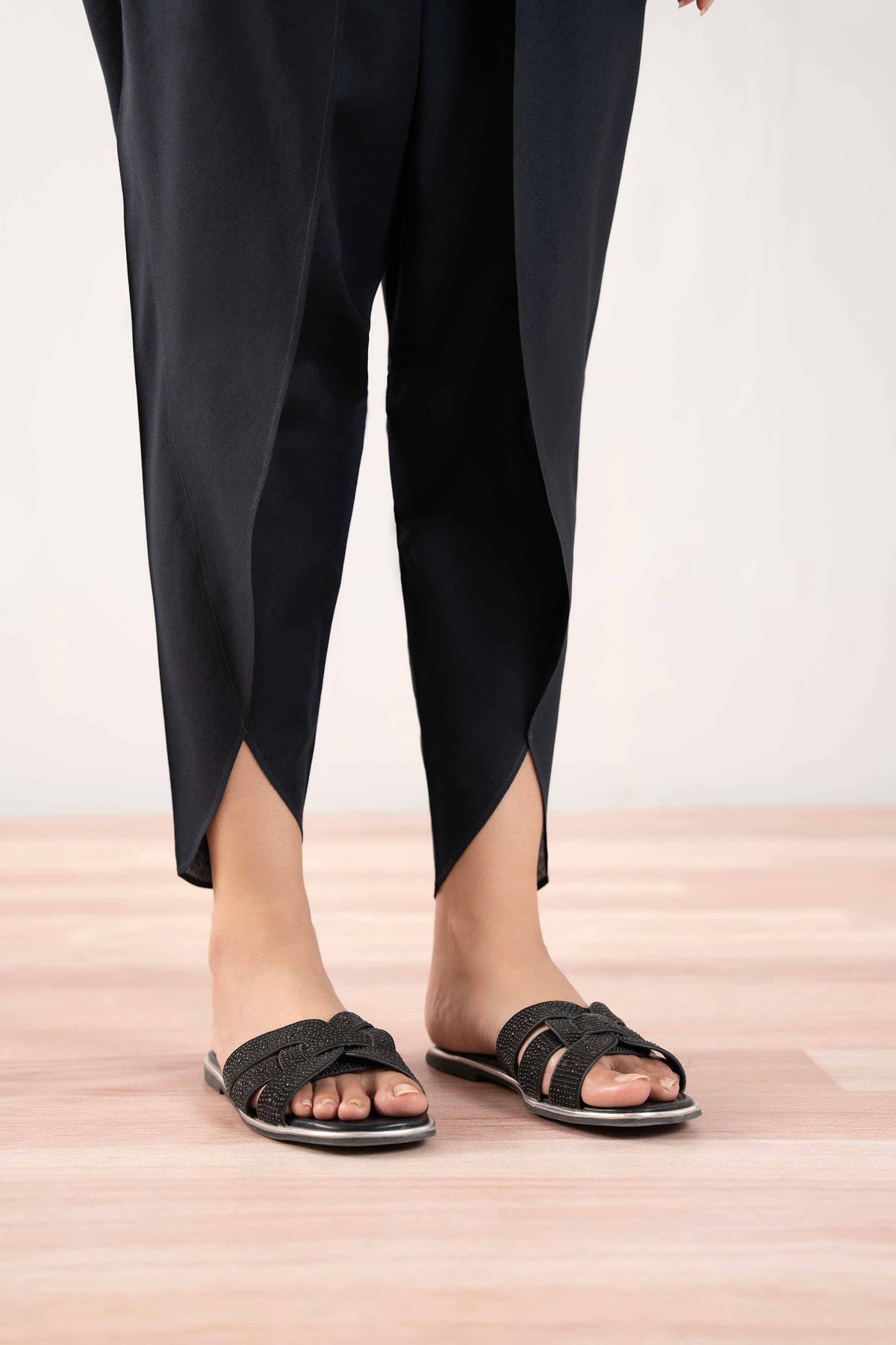 Basic Shalwar - PS25-135 Black Cambric 1PC Solids Nishat Australia