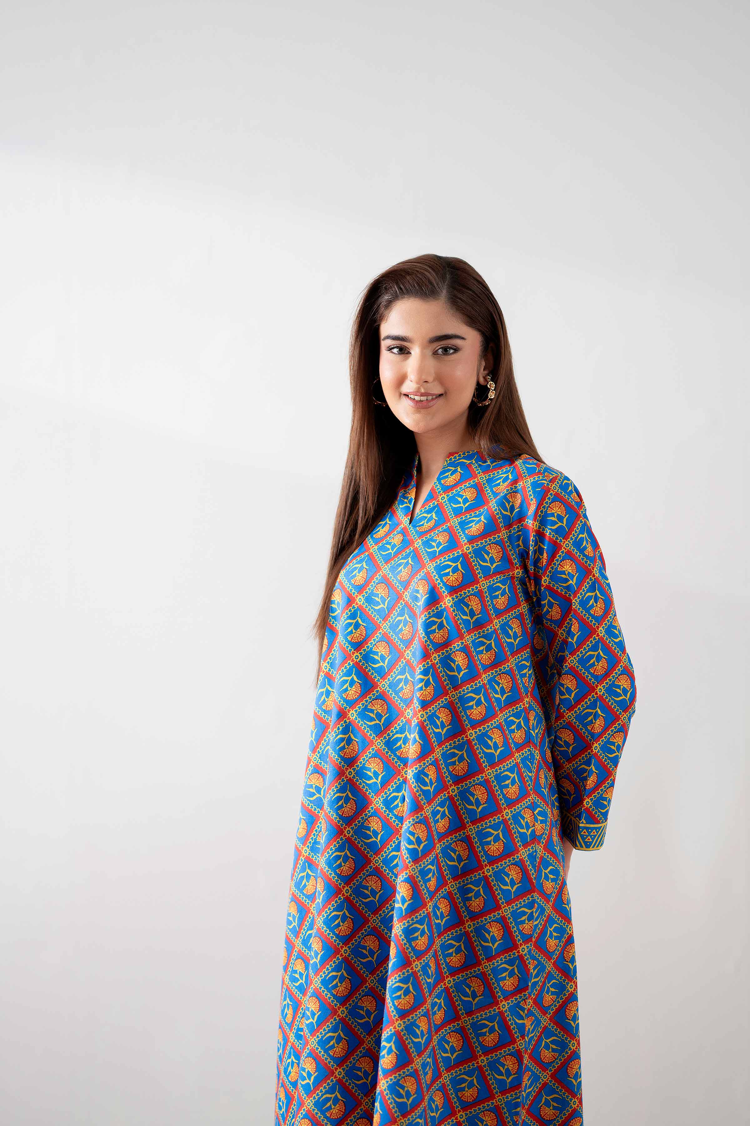 2 Piece - Printed Suit - PS25-141 READY TO WEAR Multi Cambric 2PC Printed