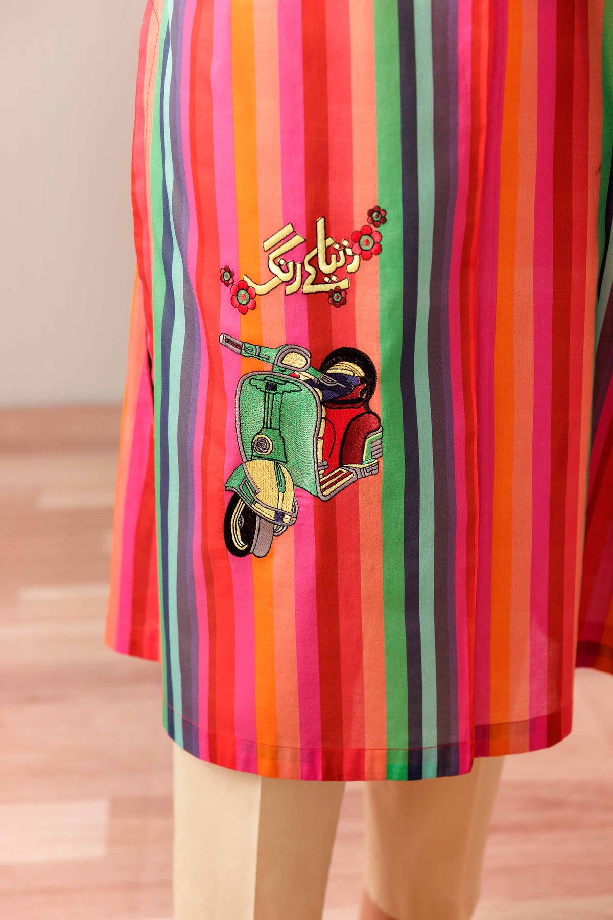 Printed Embroidered Shirt - PS25-188 Pink Lawn 1PC Embroidered Nishat Australia