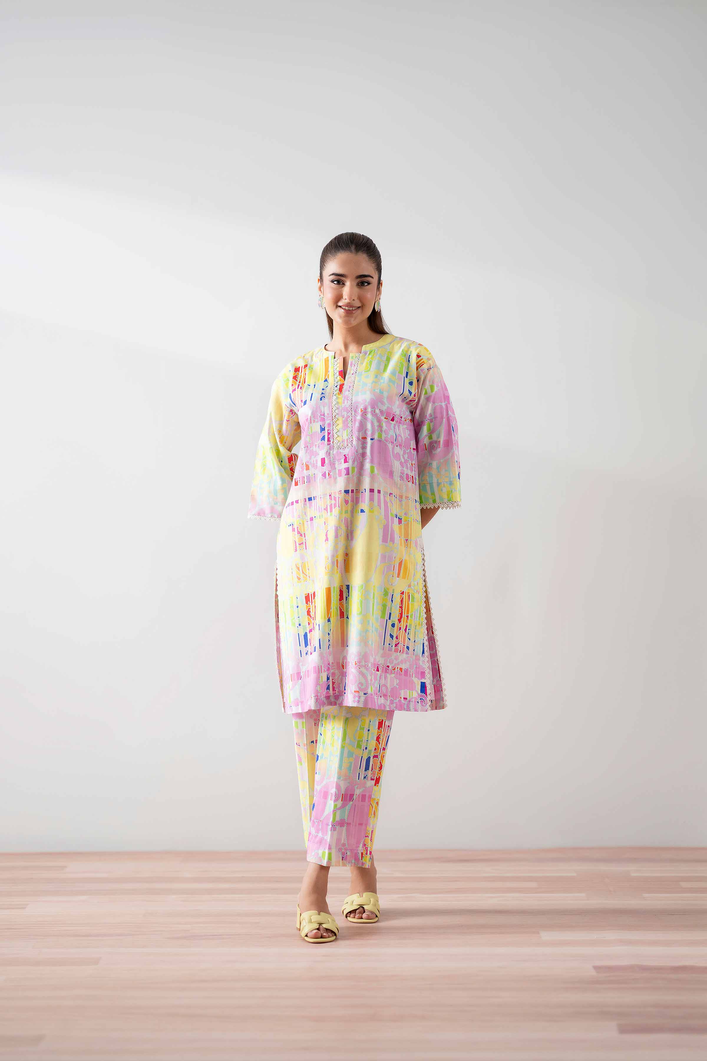 2 Piece - Printed Suit - PS25-226 READY TO WEAR Multi Cambric 2PC Printed