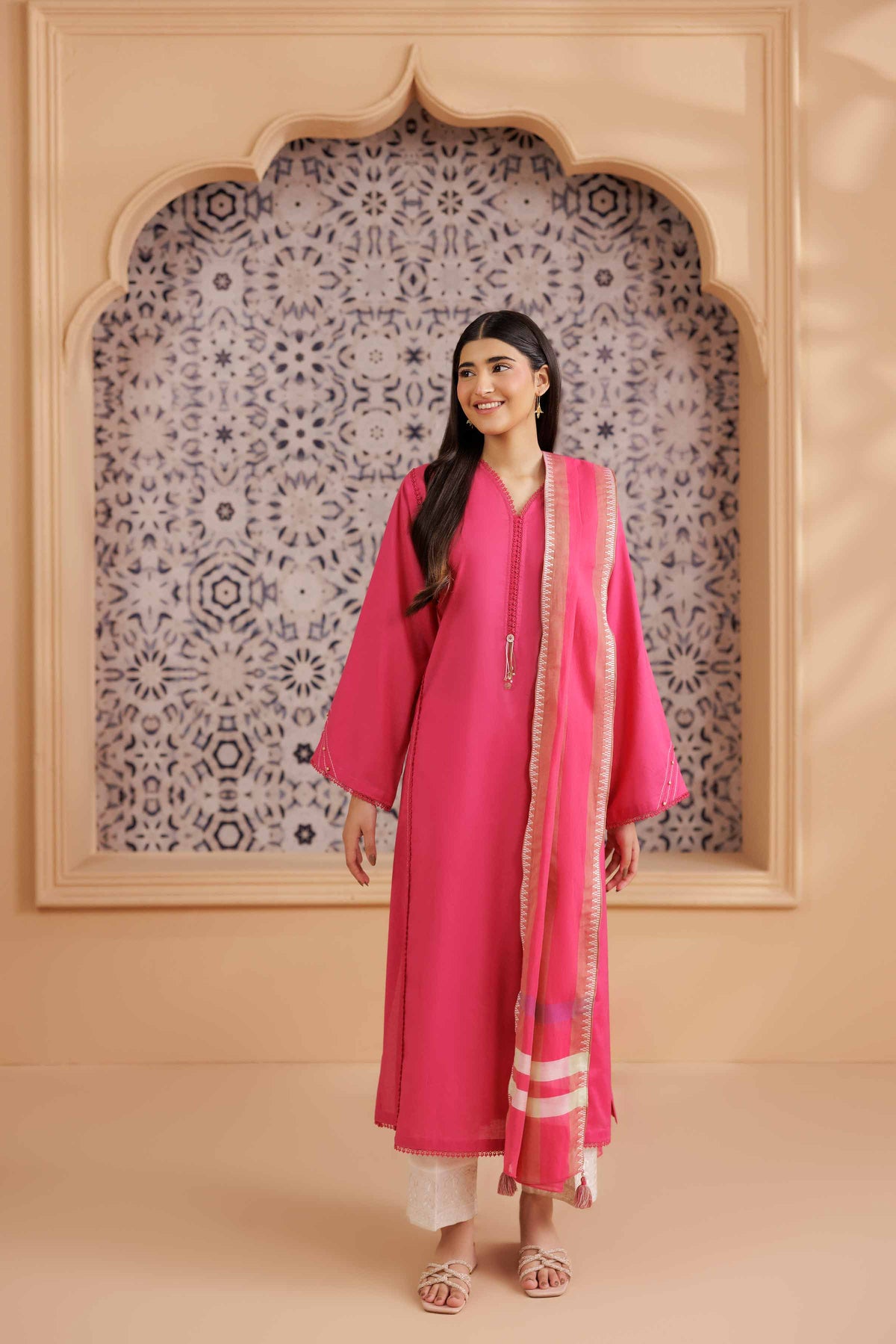 2 Piece - Basic Suit - PS25-256 Pink Cambric 2PC Solids Nishat Australia