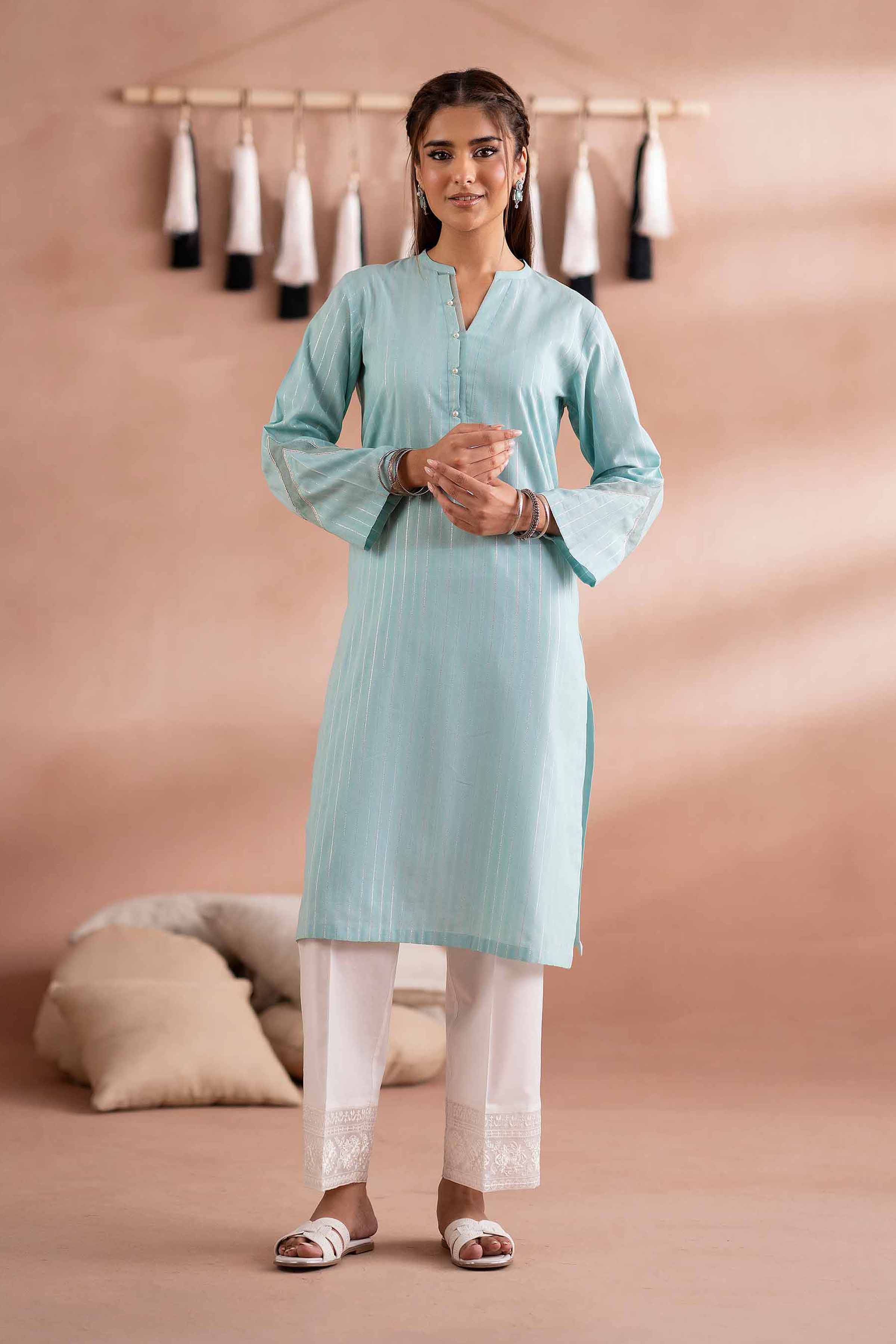 Basic Shirt - PS25-79 READY TO WEAR Blue Yarn Dyed 1 Piece Solids