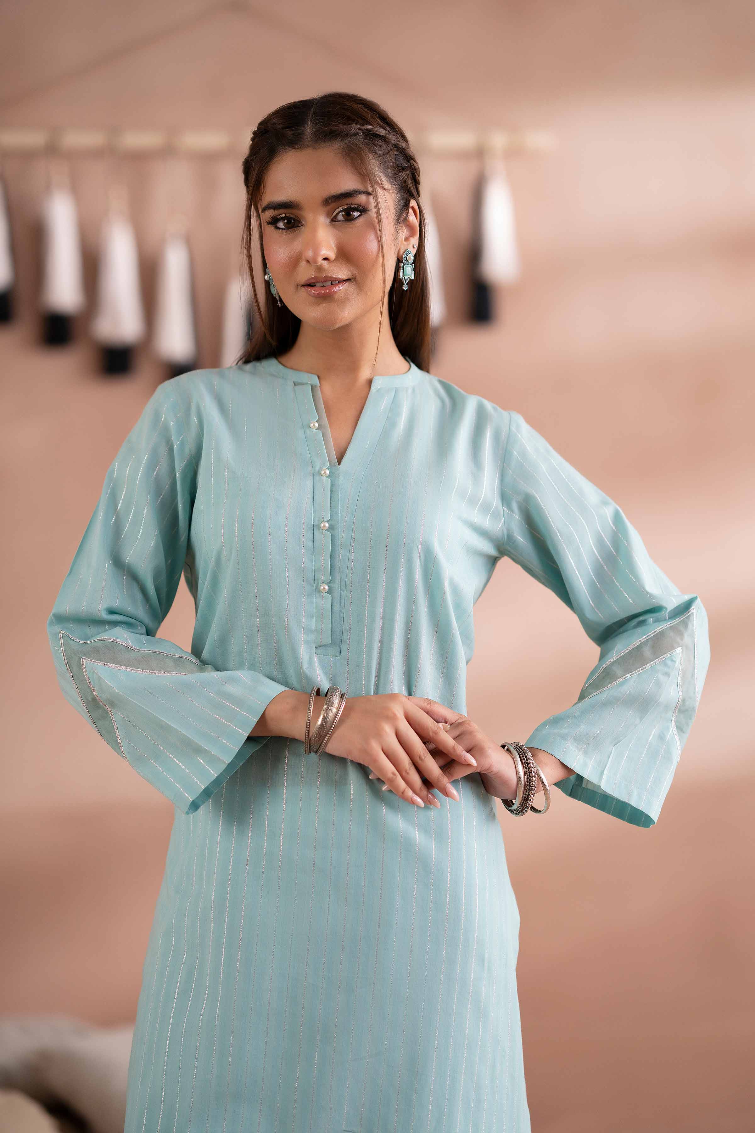 Basic Shirt - PS25-79 READY TO WEAR Blue Yarn Dyed 1 Piece Solids