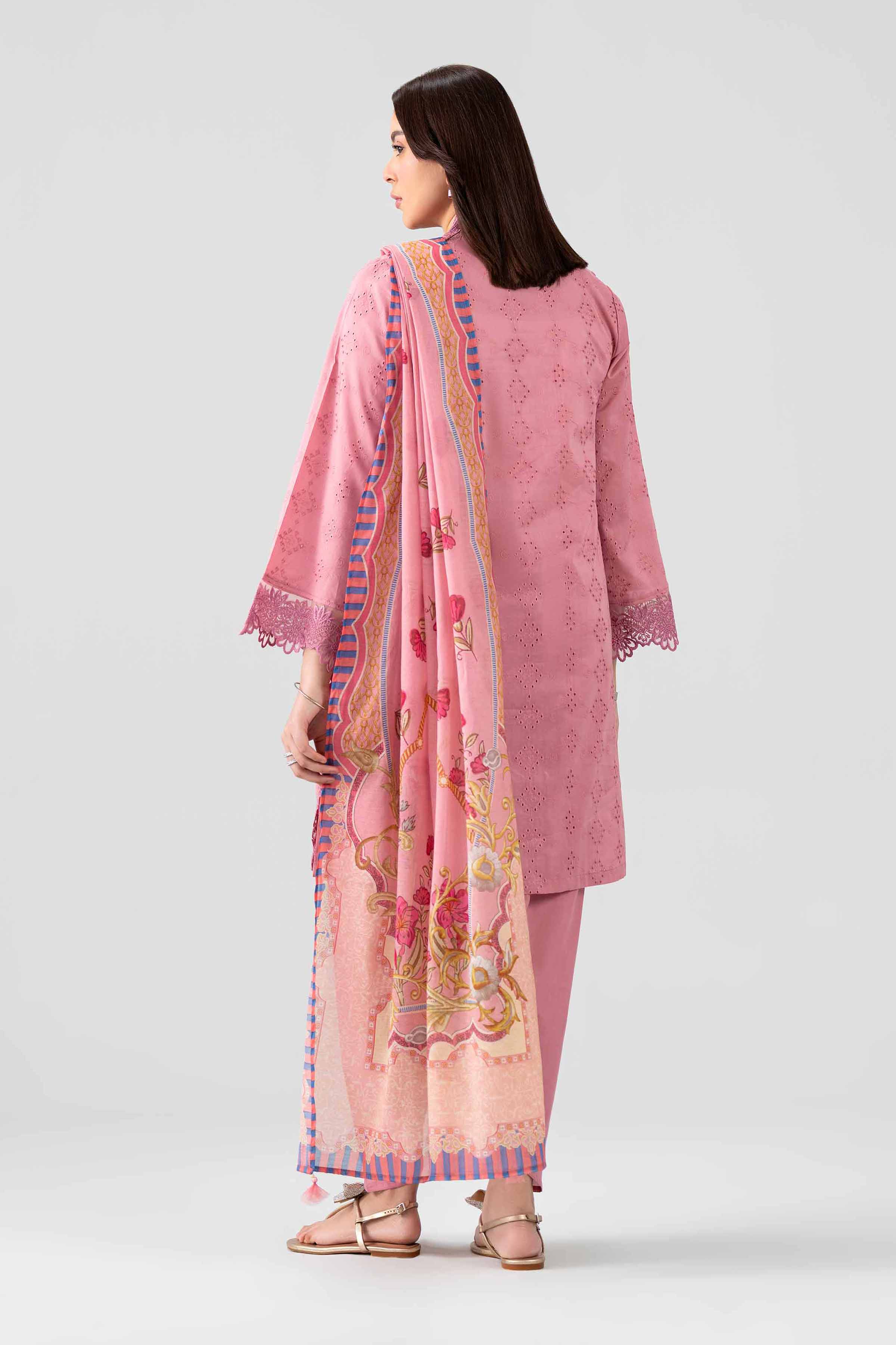 3 Piece - Embroidered Suit - PS26-118 Pink Chicken Kari 3PC Embroidered Nishat Australia