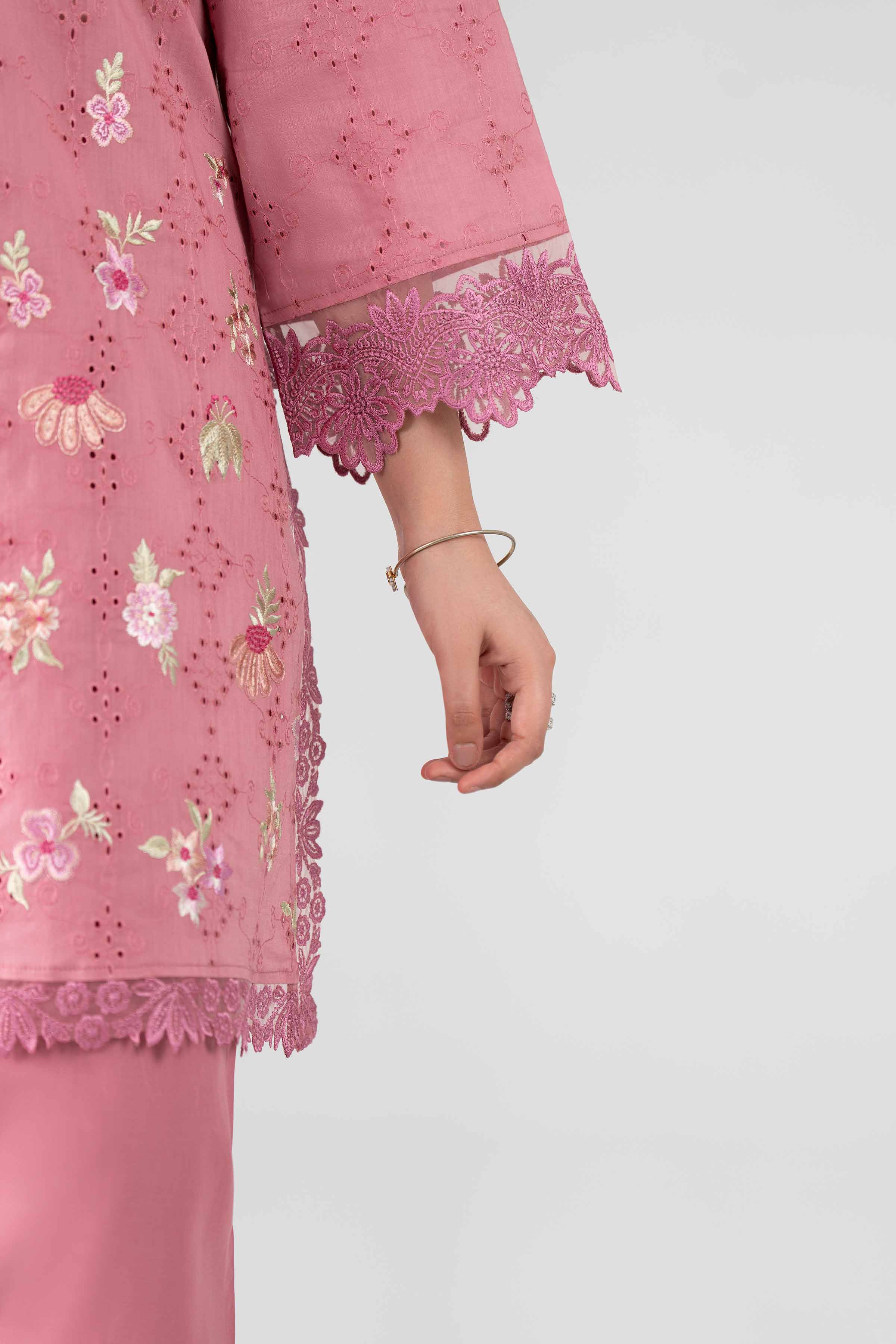 3 Piece - Embroidered Suit - PS26-118 Pink Chicken Kari 3PC Embroidered Nishat Australia