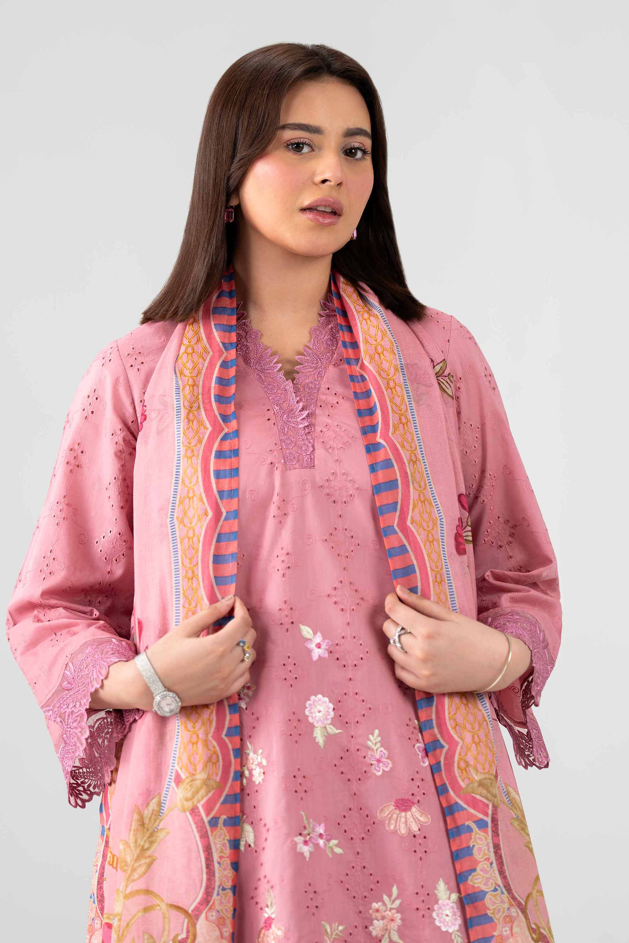 3 Piece - Embroidered Suit - PS26-118 Pink Chicken Kari 3PC Embroidered Nishat Australia