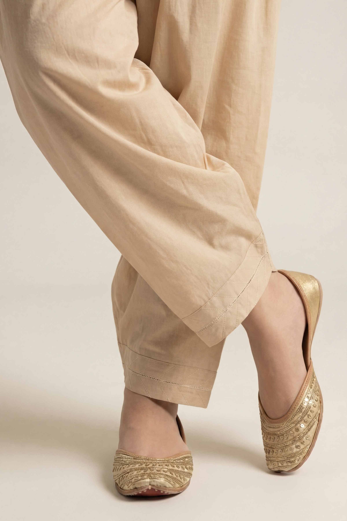 Solid Shalwar - PS26-191 Beige Cambric 1PC Solids  Nishat Australia