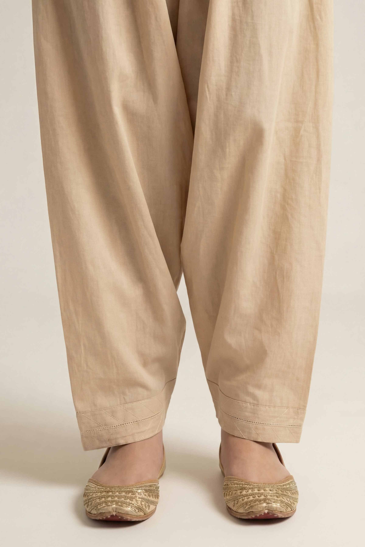 Solid Shalwar - PS26-191 Beige Cambric 1PC Solids  Nishat Australia
