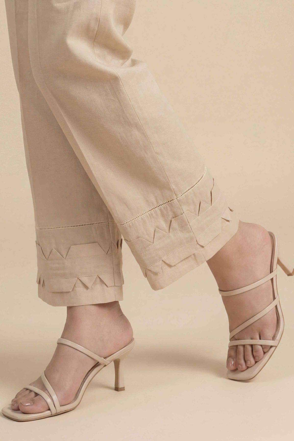 Solid Trousers - PS26-199 Beige Cambric 1PC Solids  Nishat Australia