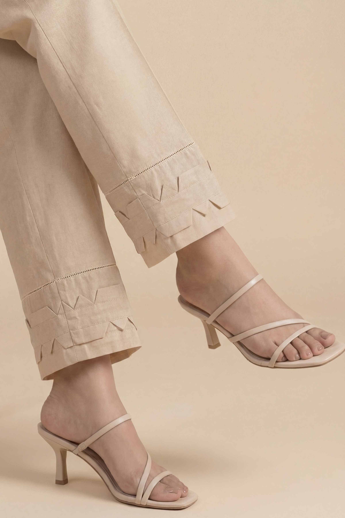 Solid Trousers - PS26-199 Beige Cambric 1PC Solids  Nishat Australia