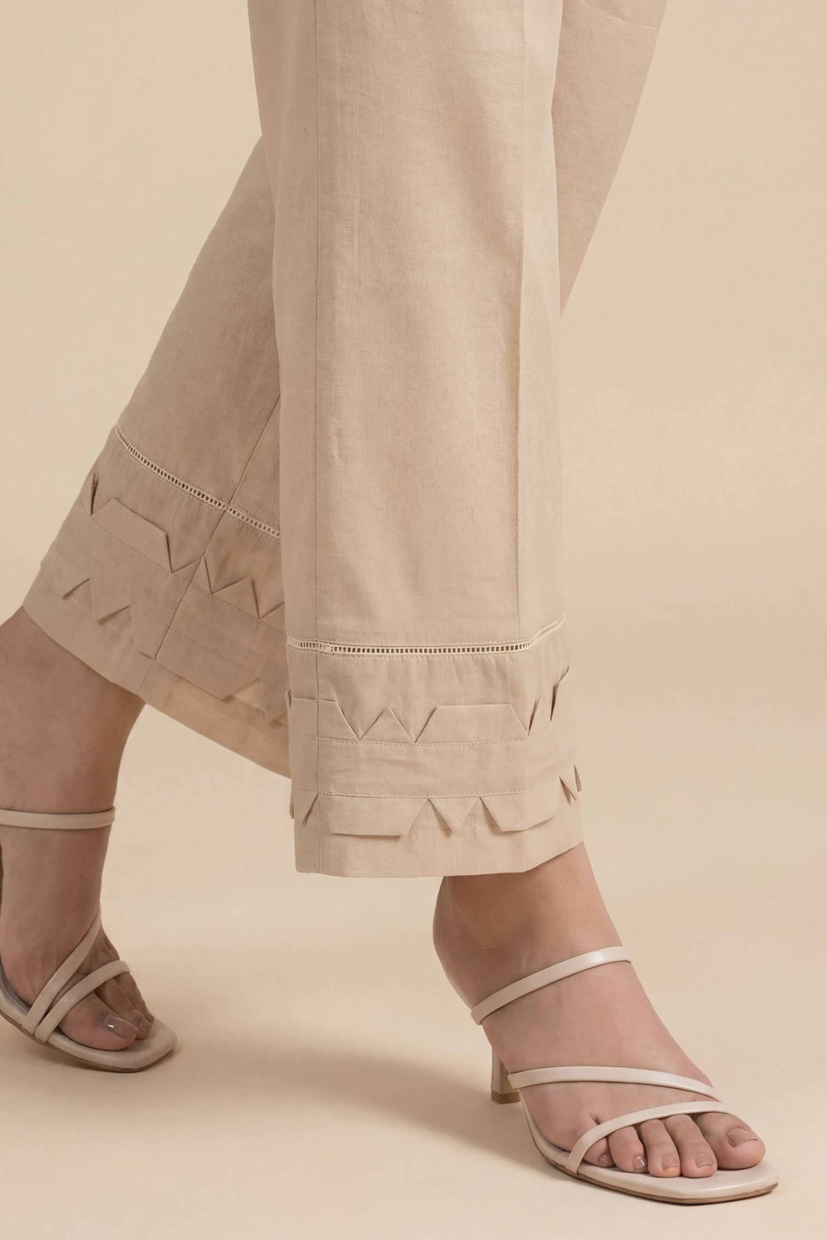 Solid Trousers - PS26-199 Beige Cambric 1PC Solids  Nishat Australia