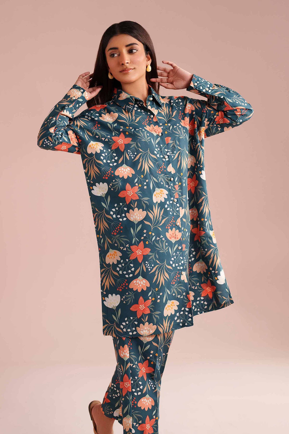 2 Piece - Printed Suit - PS26-74 Green Lawn 2PC Printed Nishat Australia