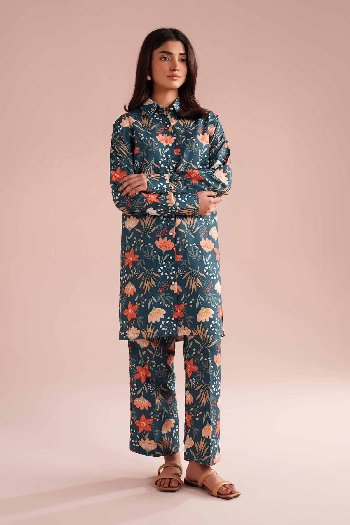 2 Piece - Printed Suit - PS26-74 Green Lawn 2PC Printed Nishat Australia