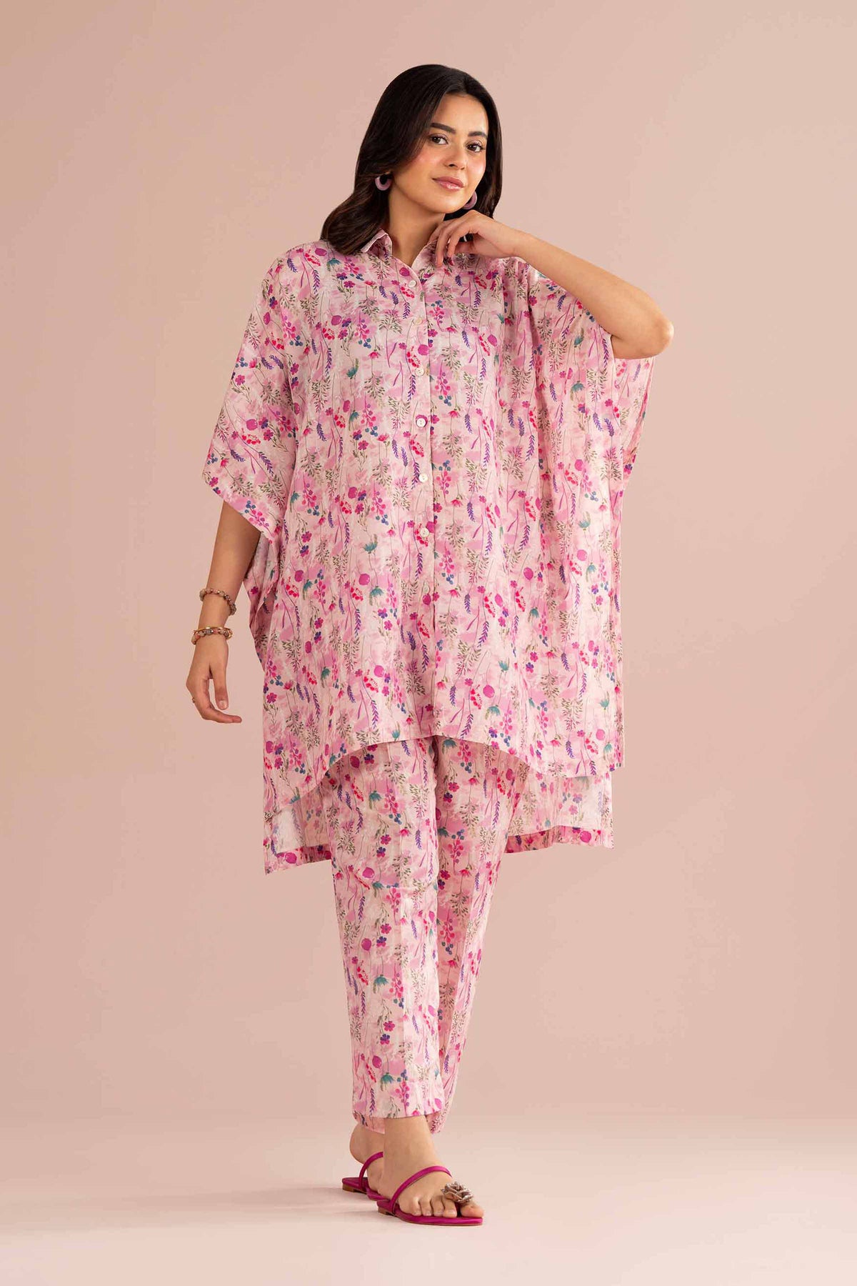 2 Piece - Printed Suit - PS26-76 Pink Lawn 2PC Printed Nishat Australia