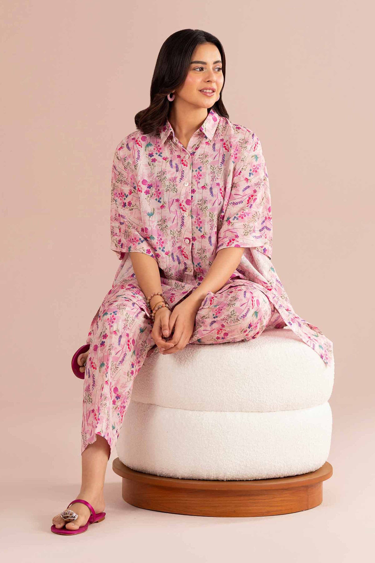 2 Piece - Printed Suit - PS26-76 Pink Lawn 2PC Printed Nishat Australia