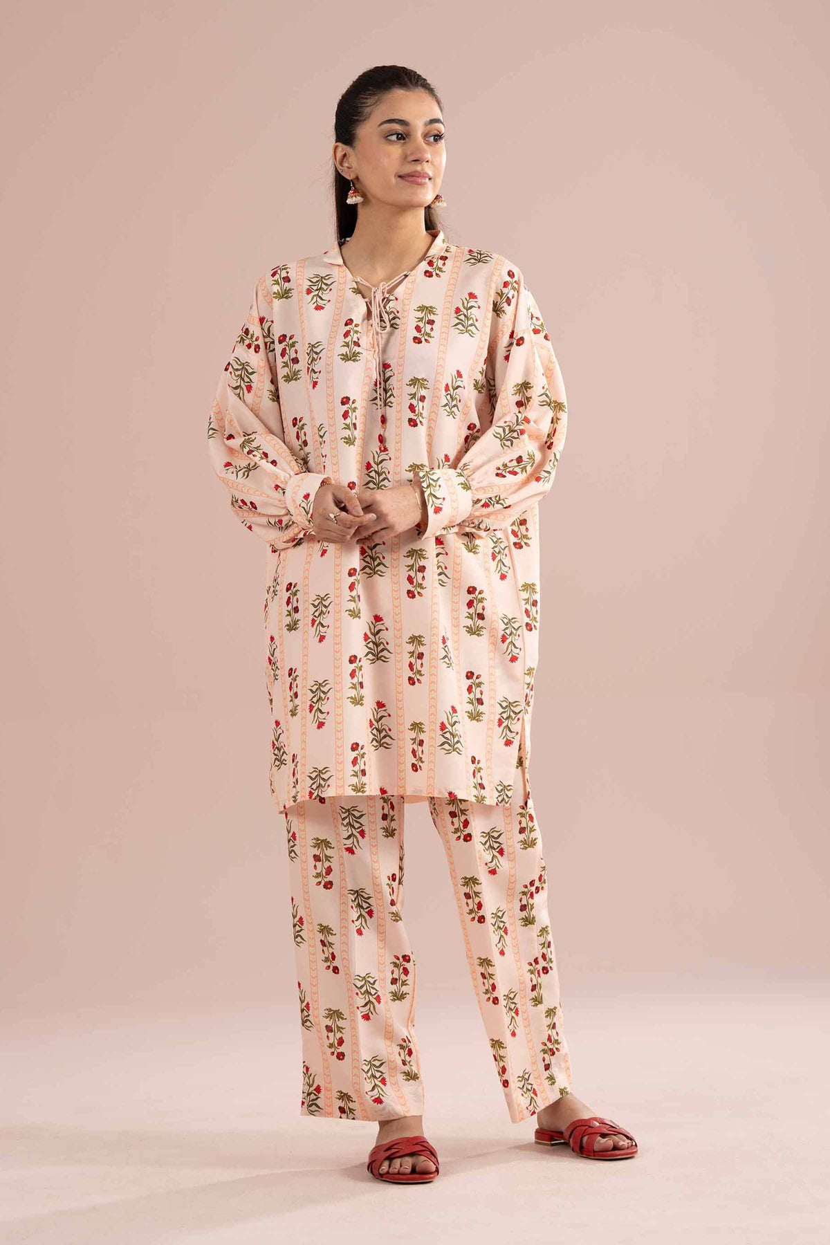 2 Piece - Printed Suit - PS26-79 Orange Lawn 2PC Printed Nishat Australia