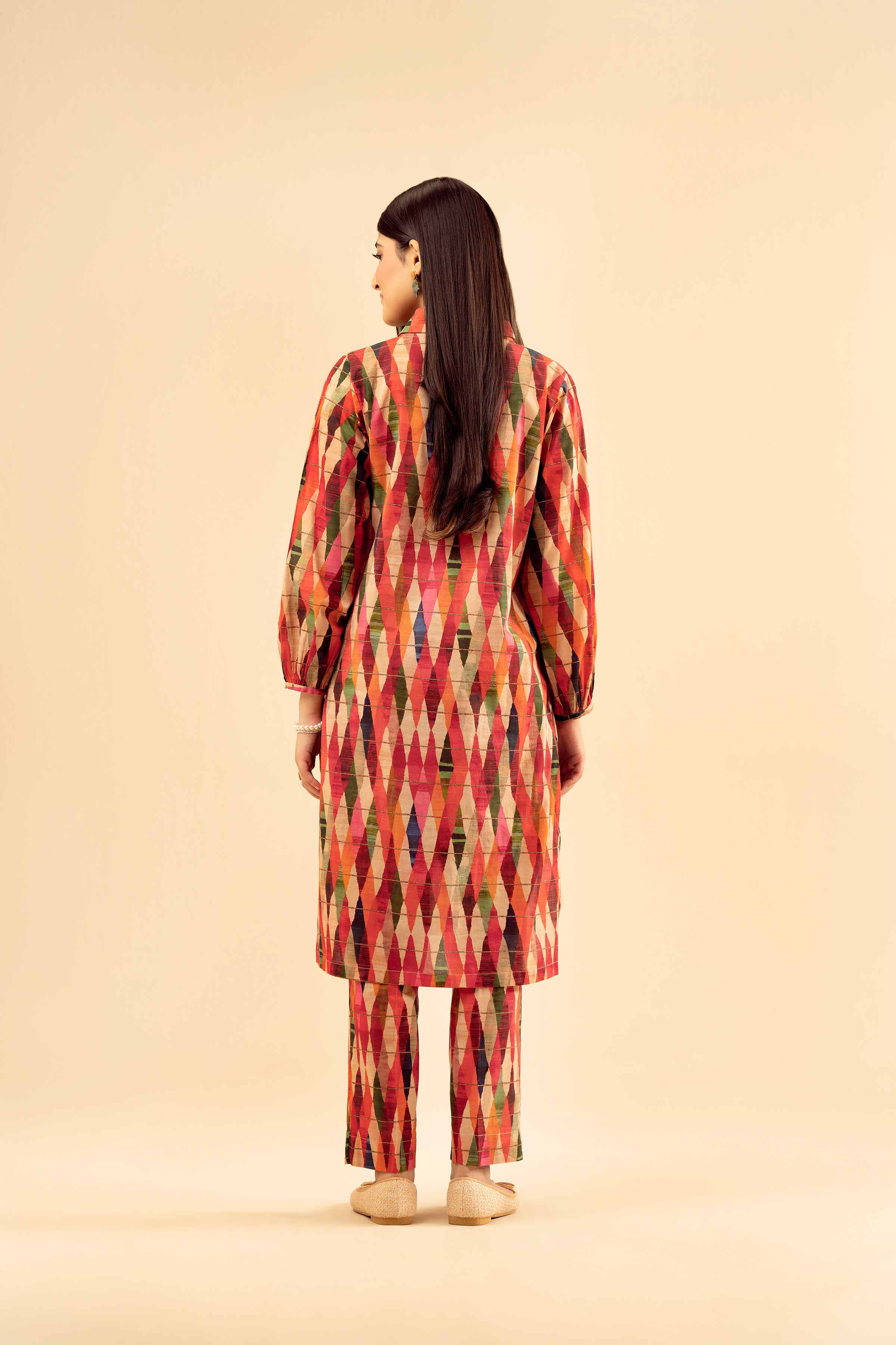 2 Piece - Printed Suit - PW25-06 READY TO WEAR Multi Cambric 2PC Printed
