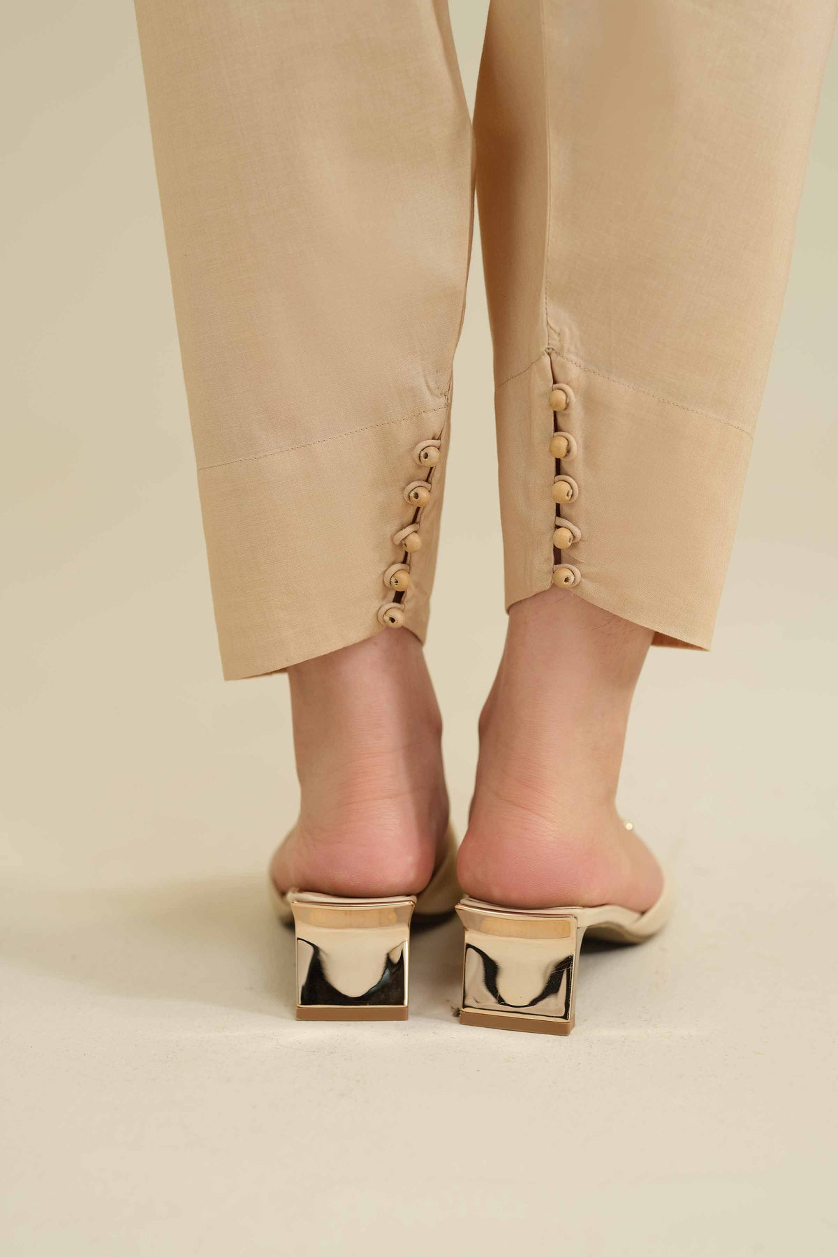 Basic Shalwar - PW25-102 Beige Cambric 1PC Solids Nishat Australia
